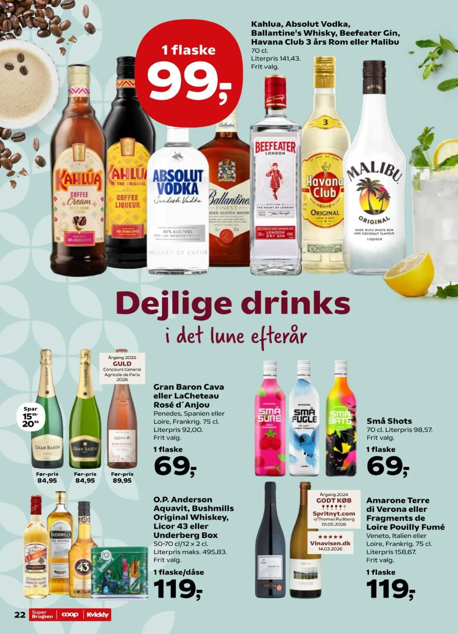 Kvickly tilbudsavis – gyldig fra 11/09/2026 | Side: 27 | Produkter: Gin, Vodka, Whisky, Havana Club