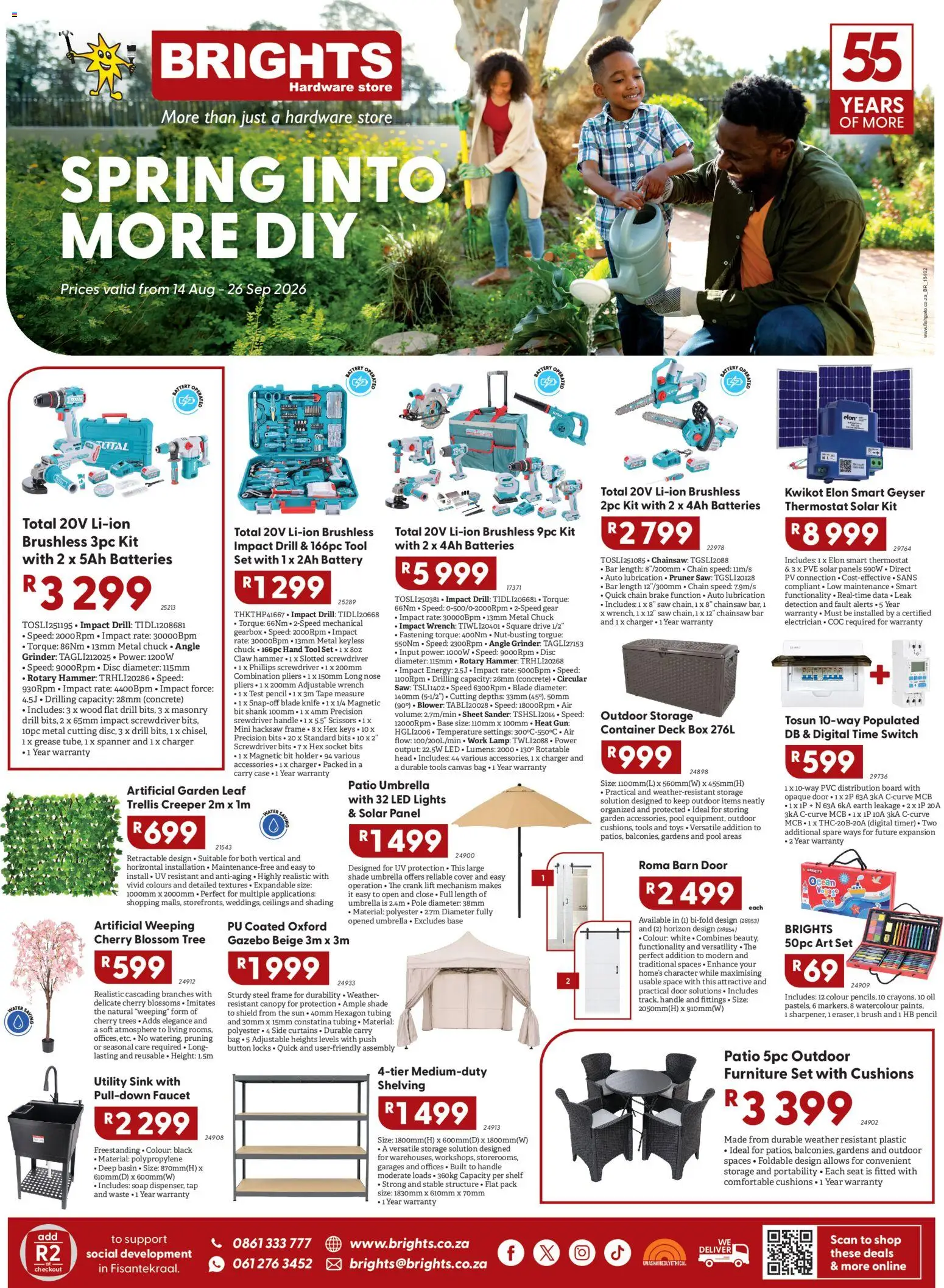 New Brights Hardware catalogue – valid from 14/08/2026 | Page: 1 | Products: Cover, Shelf, Hammer, Tape measure