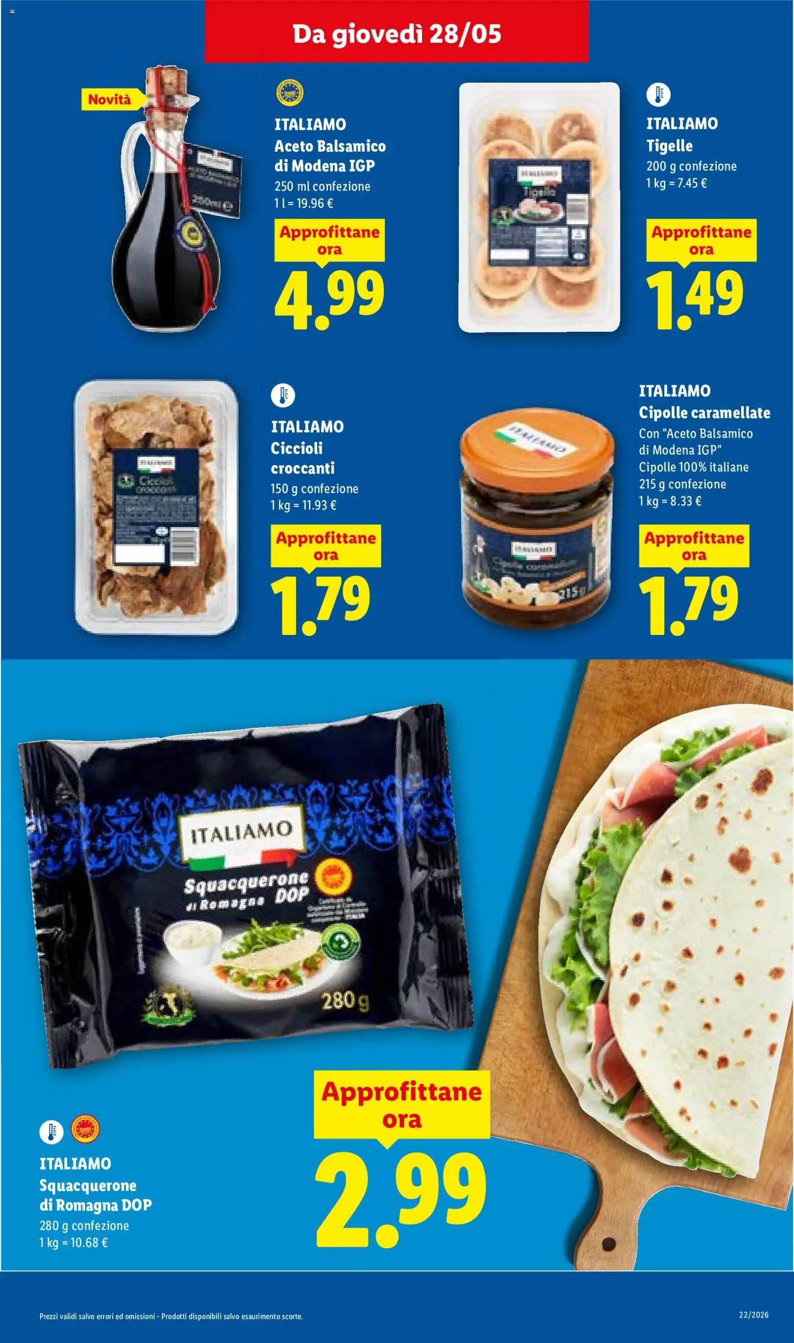 Volantino Lidl del 28.05.2026 | Pagina: 15 | Prodotti: Cipolle, Aceto