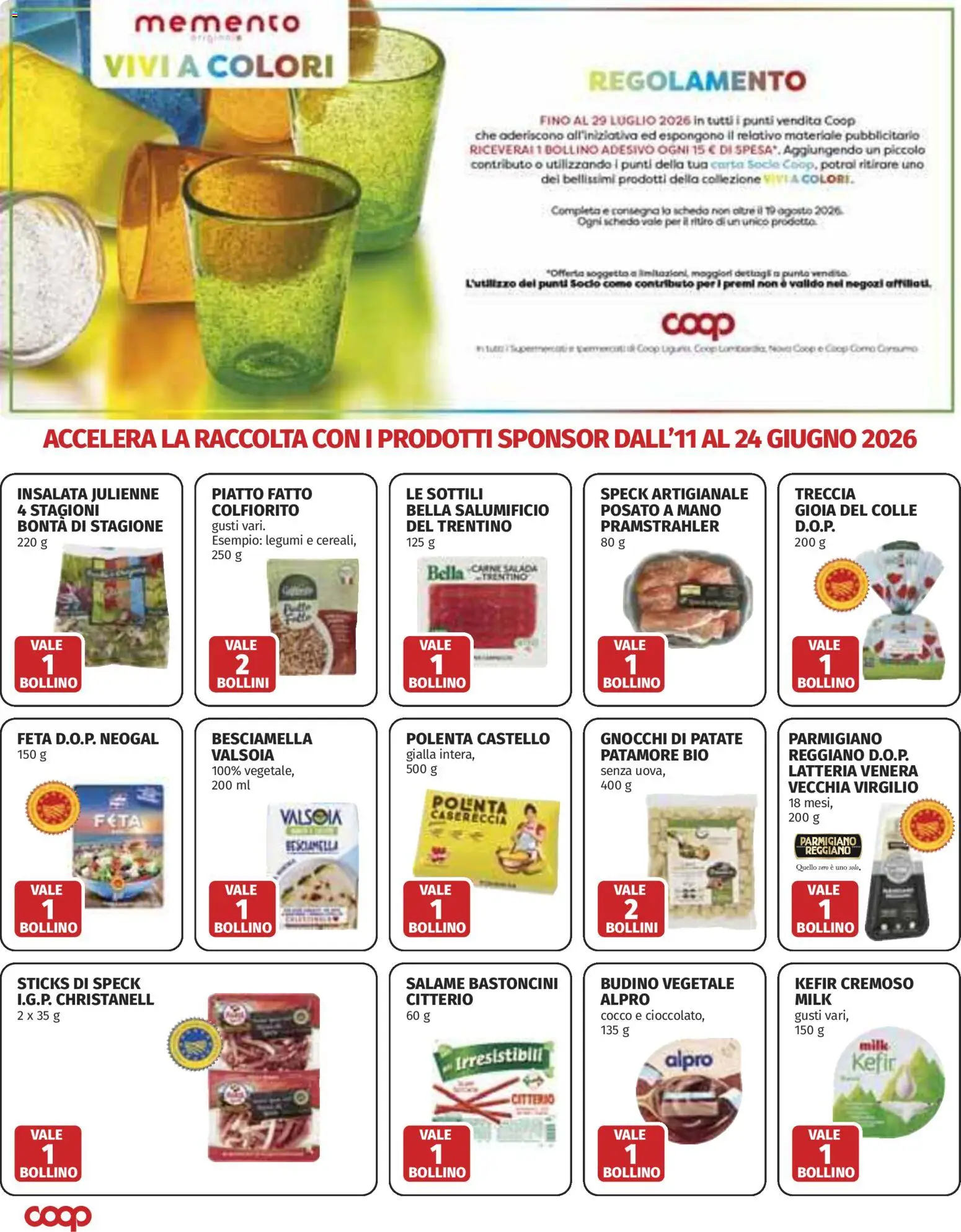 Volantino COOP del 11.06.2026 | Pagina: 40 | Prodotti: Legumi, Cocco, Piatto, Parmigiano reggiano