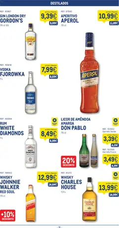 Pré-visualização Makro folheto válido de 25/08/2026 | Página: 18 | Produtos: Whisky, Aperol, Rum, Licor