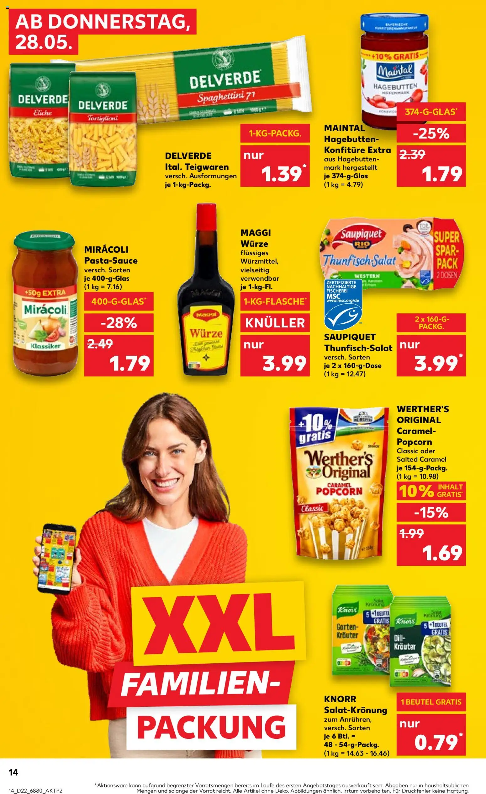 Kaufland Prospekt Völklingen – gültig ab 28.05.2026 | Seite: 14 | Produkte: Maggi, Dressing, Dill, Pasta