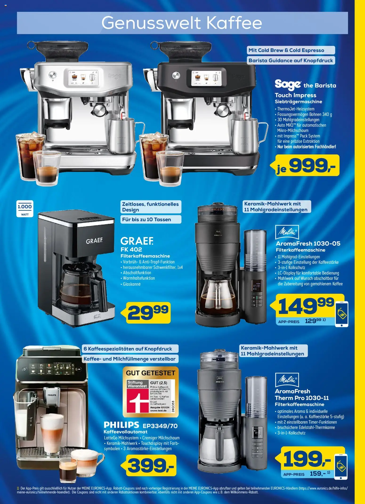 Euronics Prospekt – gültig ab 14.10.2026 | Seite: 3 | Produkte: Philips, Melitta, Kaffee, Filterkaffeemaschine