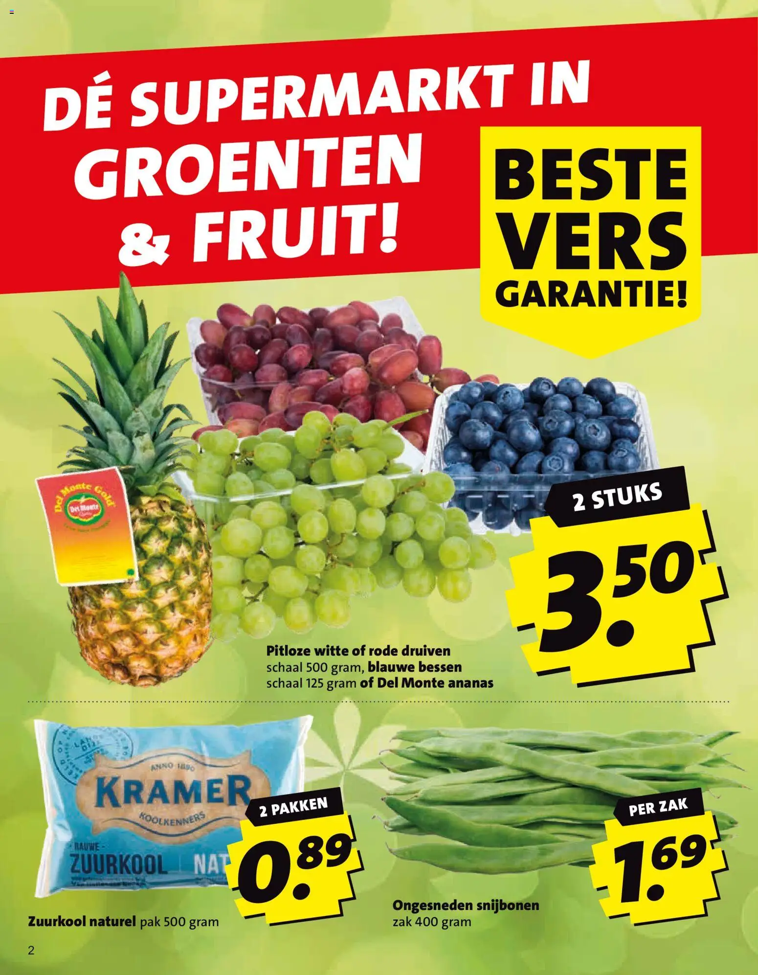 {H1} | Pagina: 2 | Producten: Schaal, Zuurkool, Zak, Groenten