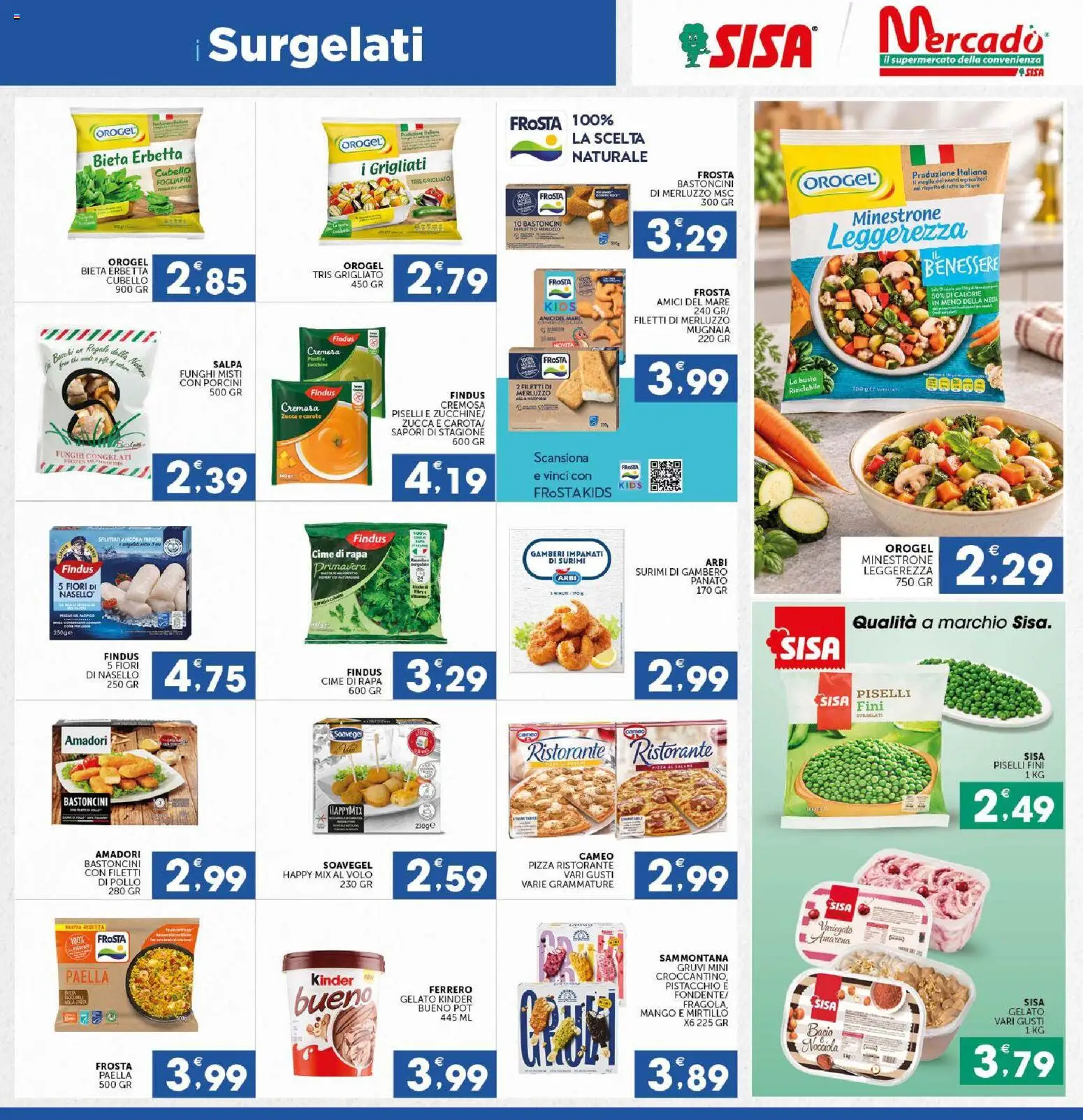 Volantino SISA del 29/10/2026 | Pagina: 7 | Prodotti: Minestrone, Gelato, Mango, Funghi