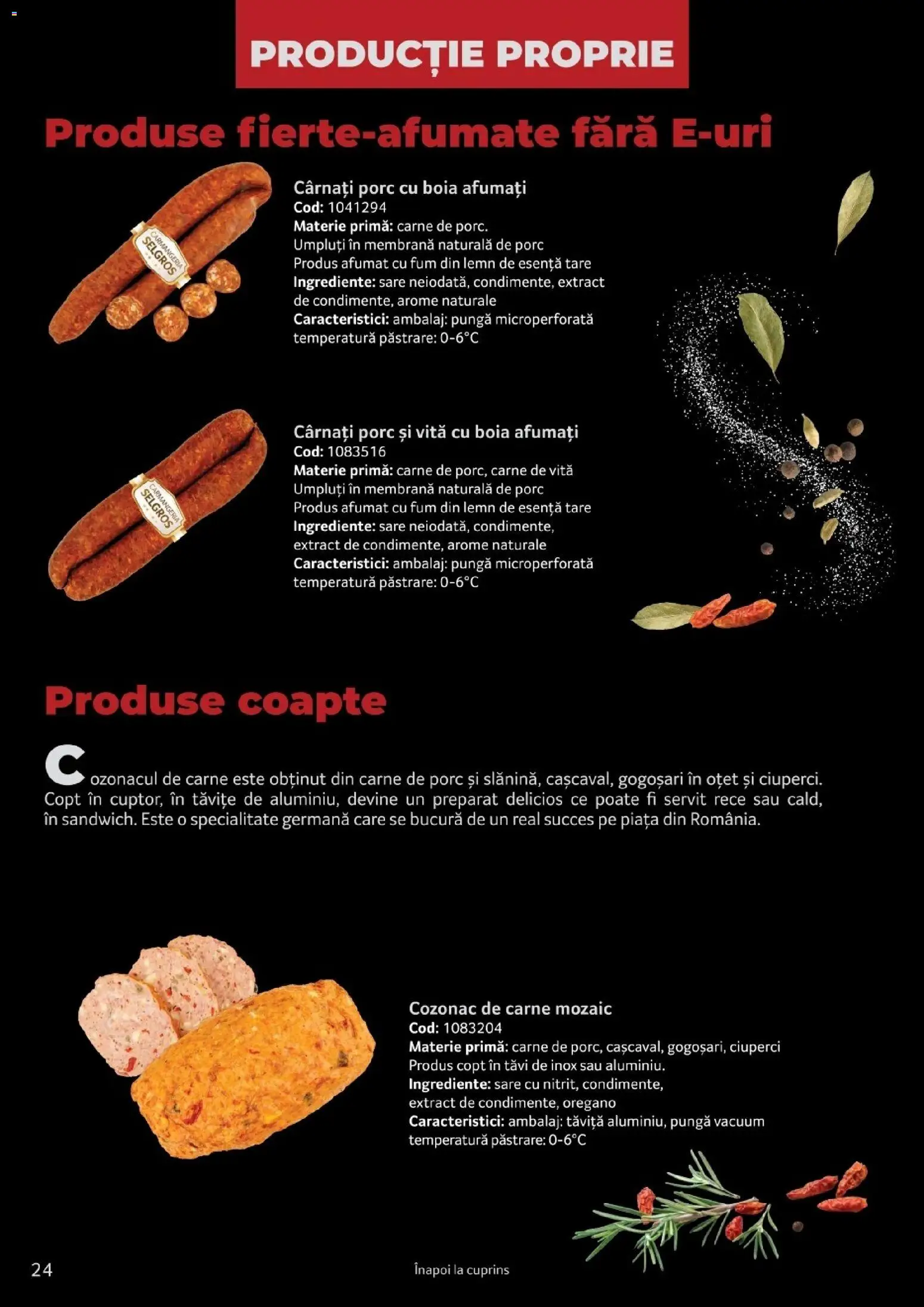 Noul catalog Selgros – valabil de la 25.03.2026 | Pagină: 24 | Produse: Vită, Pungă, Carne De Porc, Sare