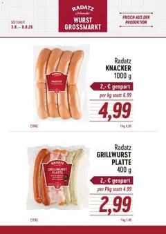 Radatz Knacker und Wurst ab 03.08.2026 gültig