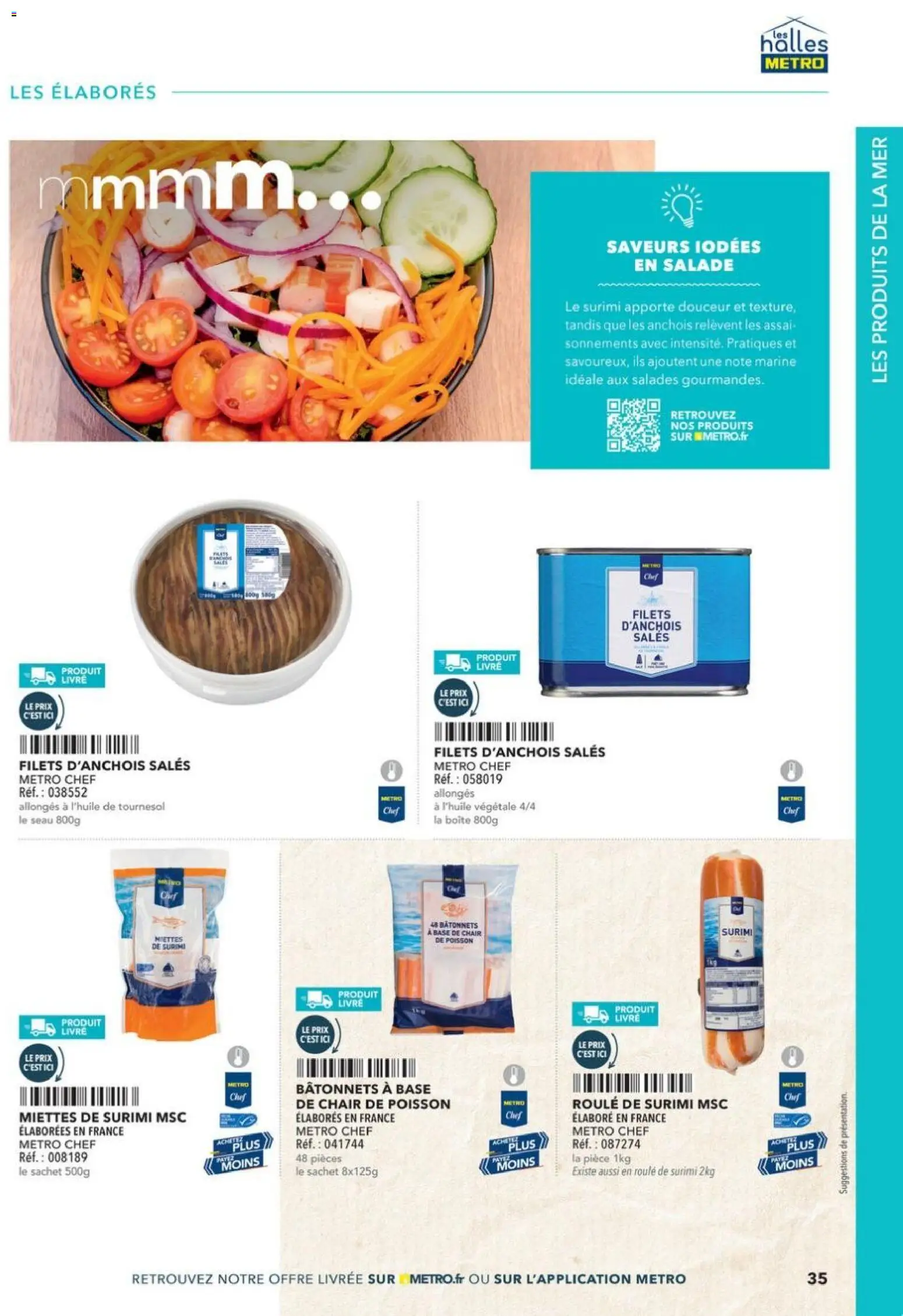 {H1} | Page: 35 | Produits: Salade, Anchois, Poisson, Livre