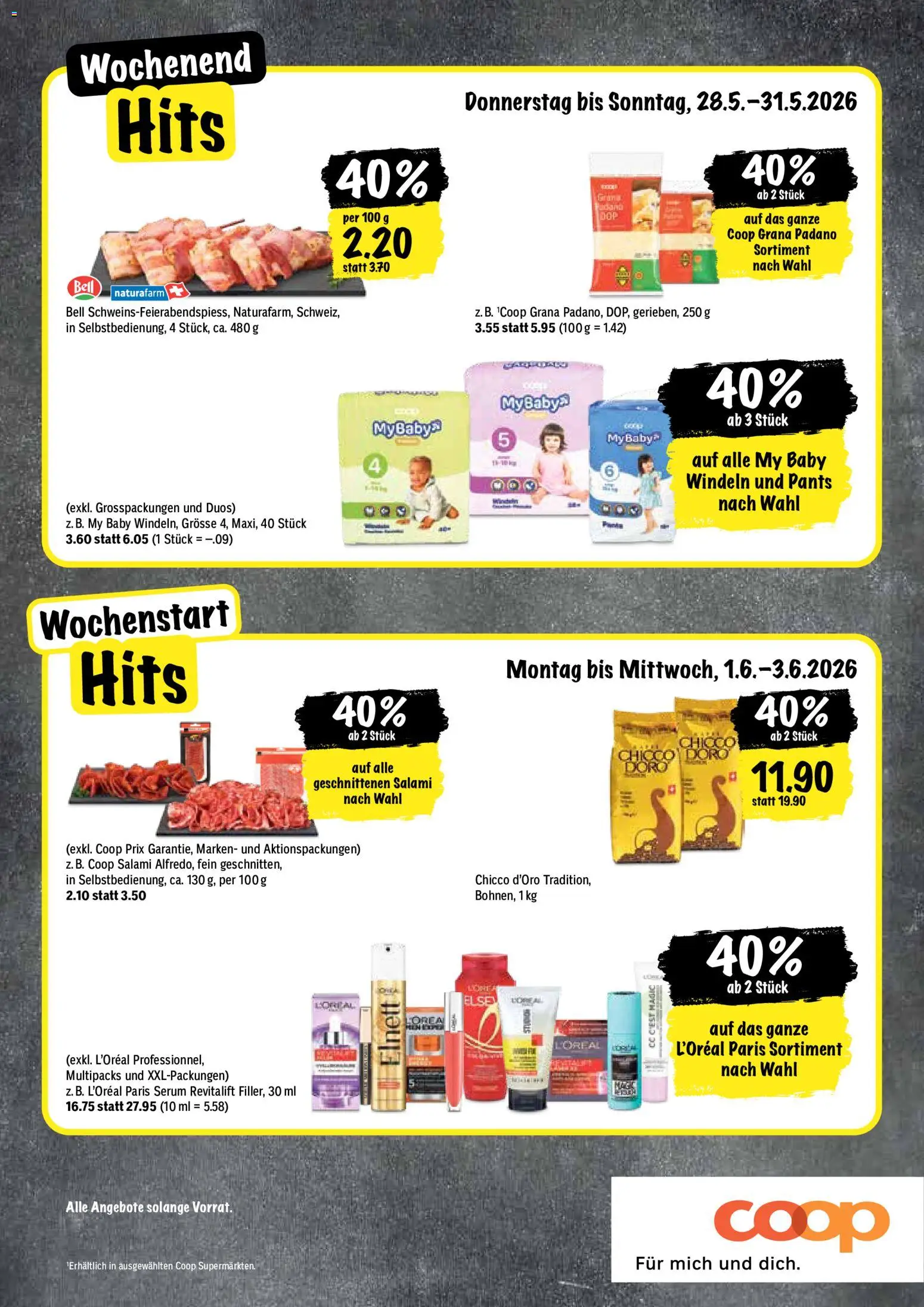 Coop aktionen – gültig ab 28.05.2026 | Seite: 20 | Produkte: Serum, Salami