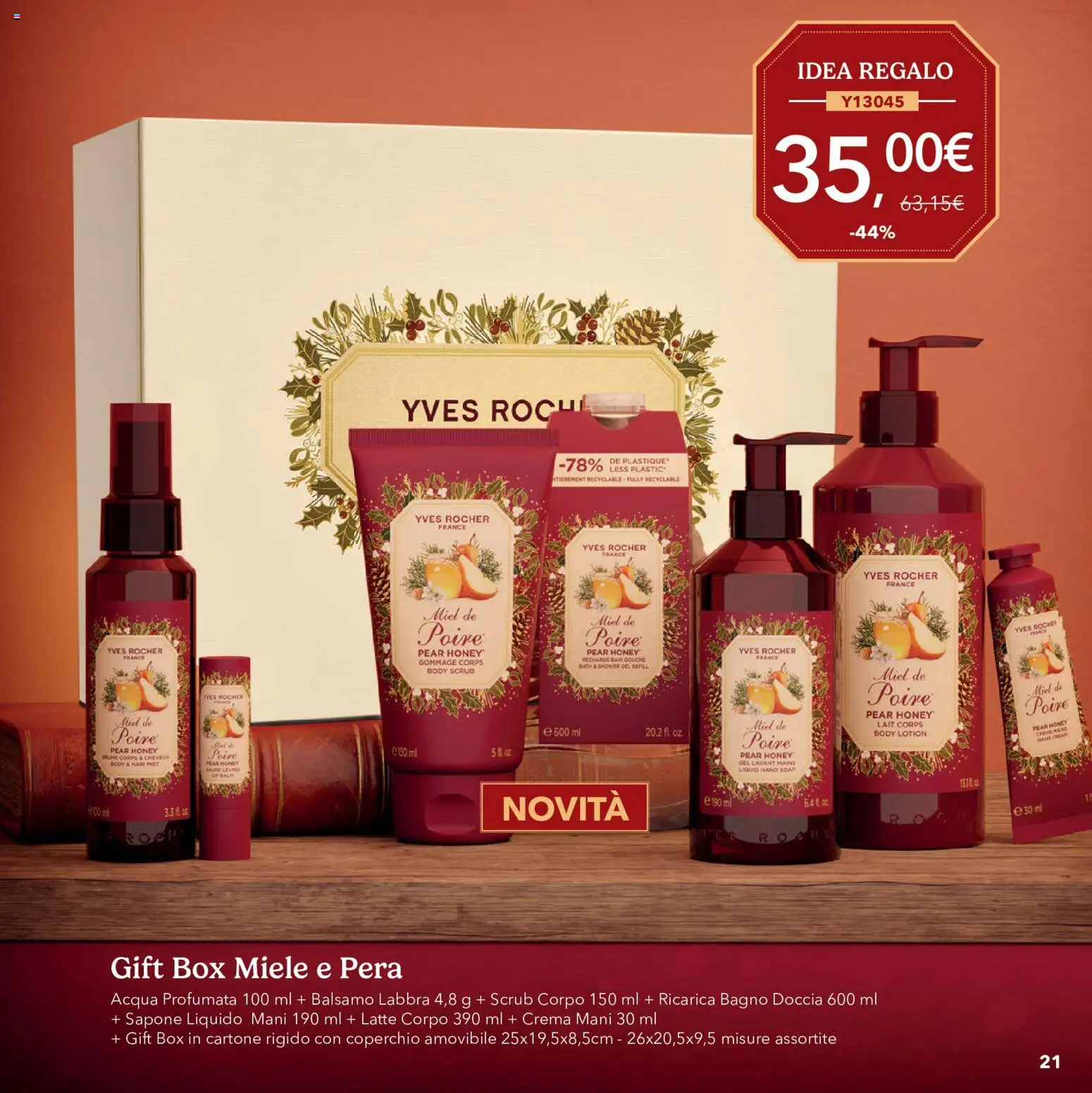 Volantino Yves Rocher del 20/10/2026 | Pagina: 21 | Prodotti: Balsamo, Crema, Coperchio, Latte