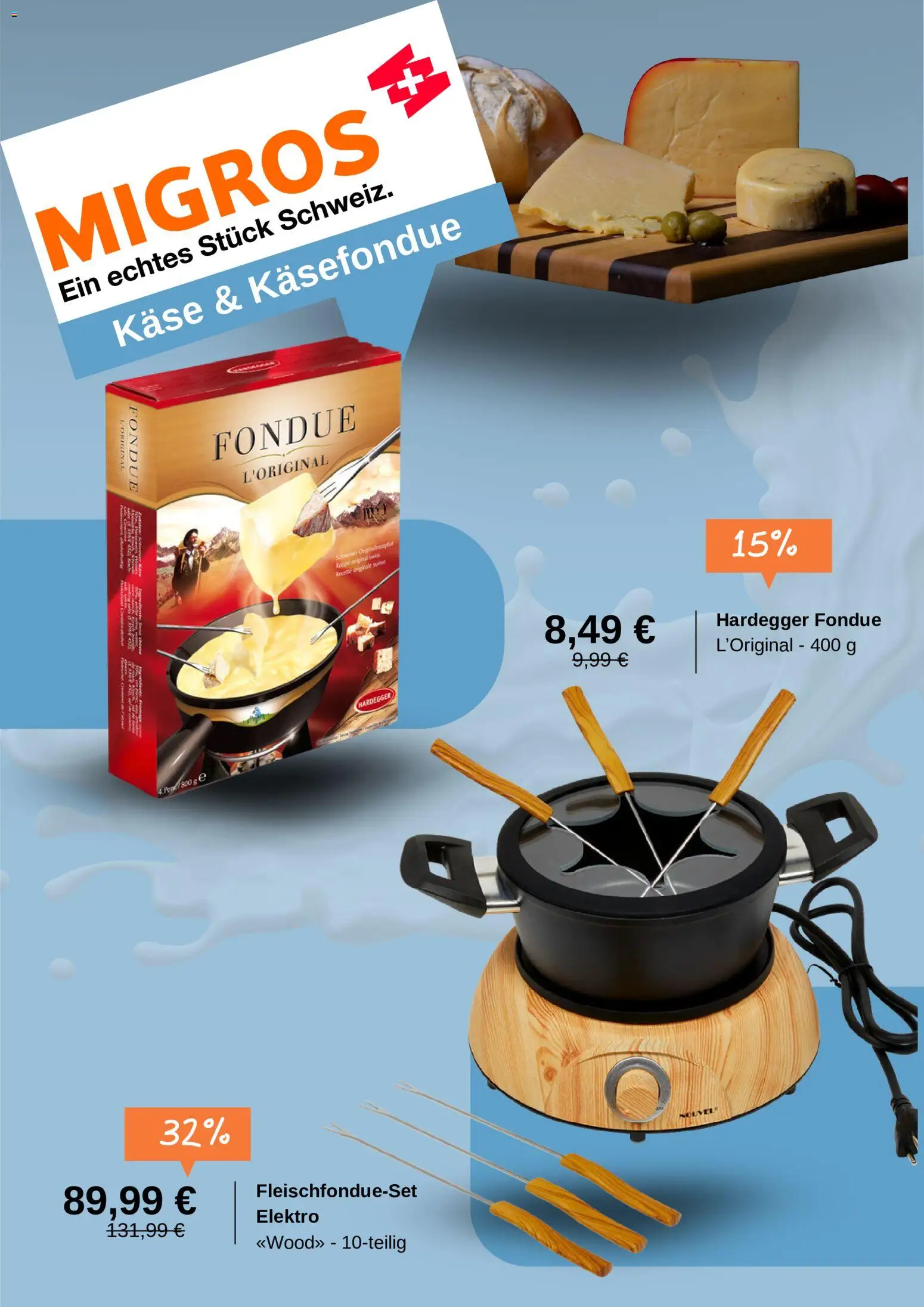 Migros Prospekt – gültig ab 21.07.2026 | Seite: 4 | Produkte: Käse, Fondue