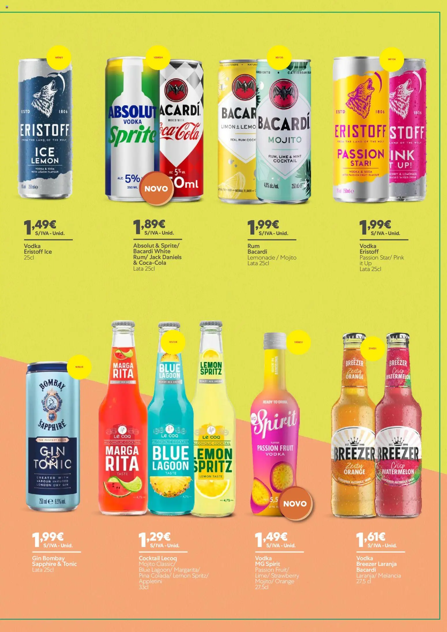 Recheio - Catálogo de Vinhos, Destilados e Cervejas │ válido de 28.05.2026 | Página: 45 | Produtos: Rum, Melancia, Vodka, Soda