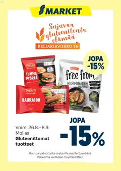S-market-mainoslehti voimassa 26/08/2026 alkaen