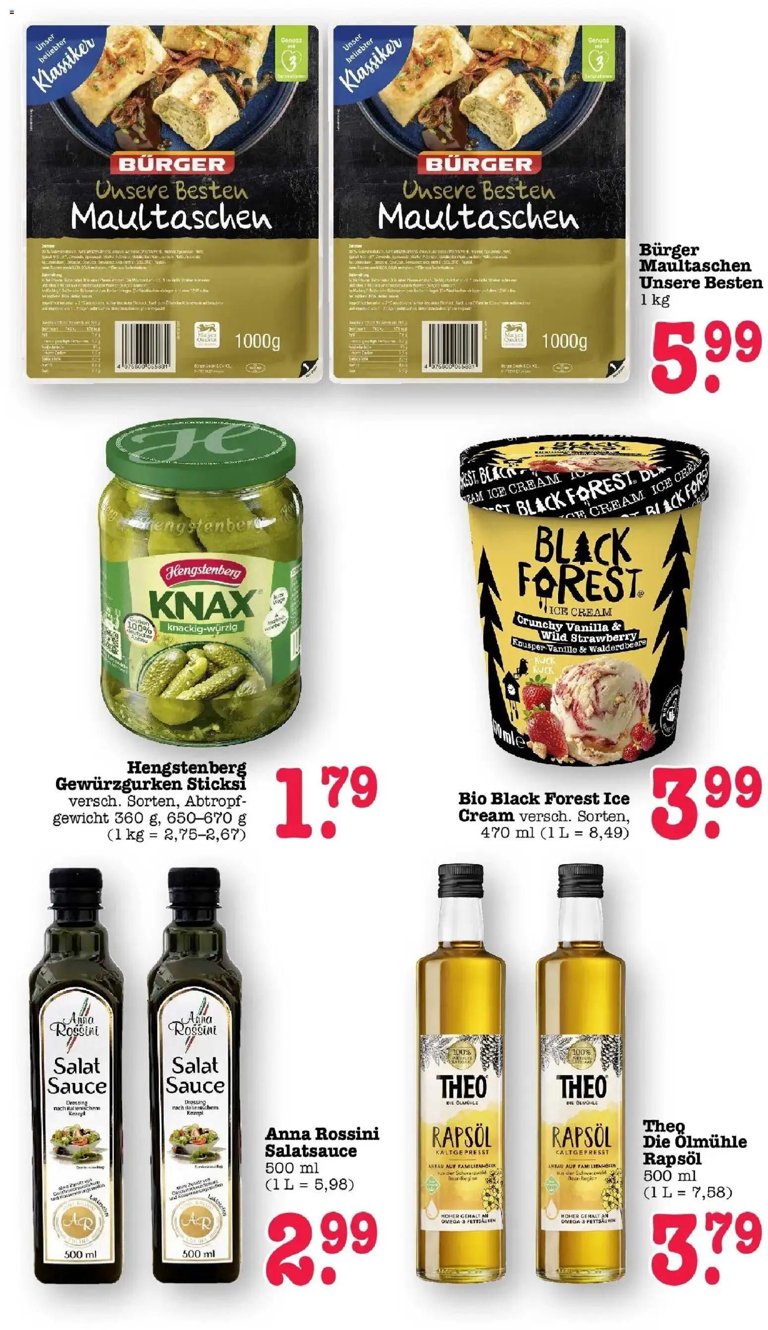 Edeka Prospekt Achern (ab 17.08.2026) » Angebote Online | Seite: 23 | Produkte: Dressing, Burger, Maultaschen, Salat