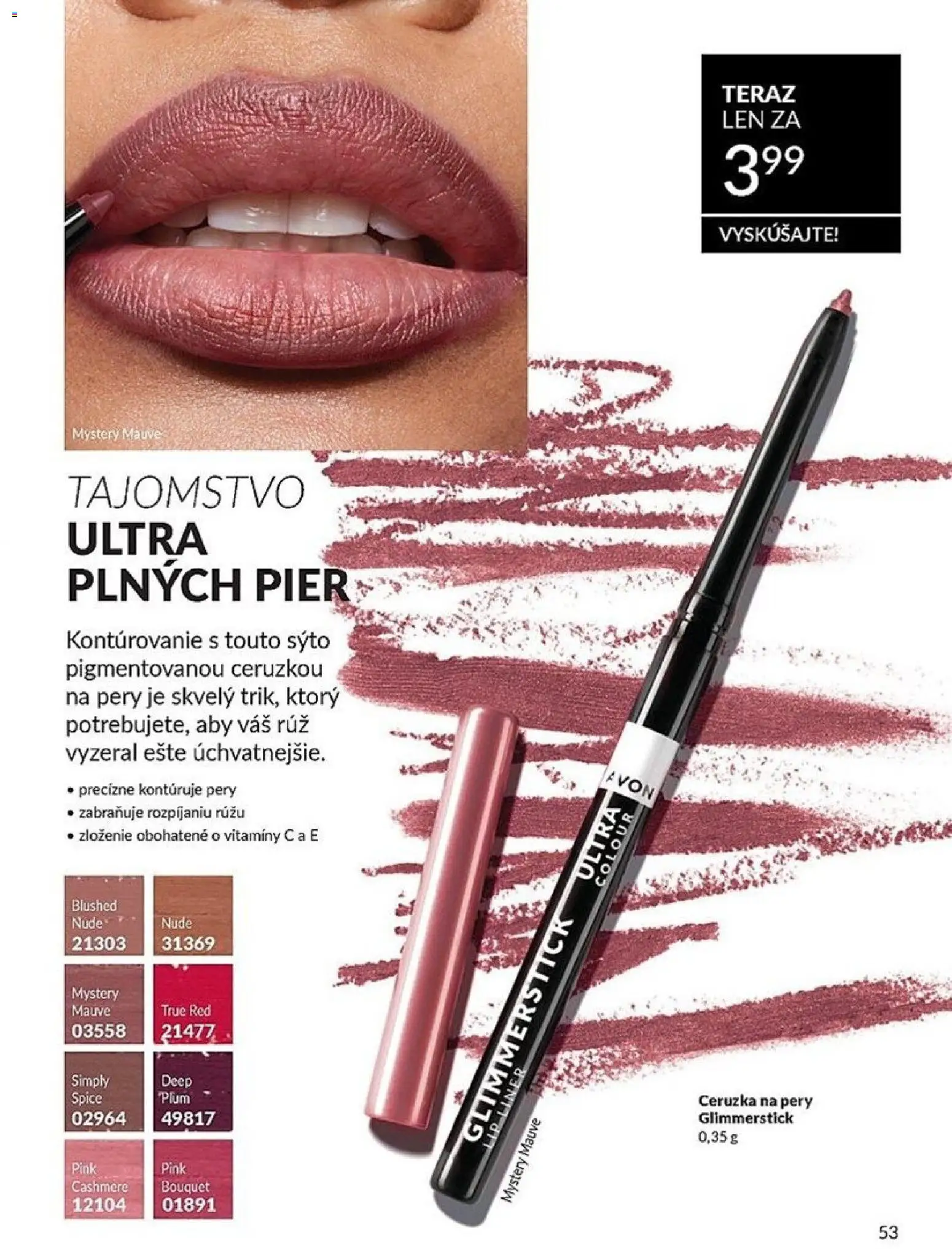 Nové Avon akcie – leták je platný od 01.03.2026 | Strana: 53 | Produkty: Ceruzka