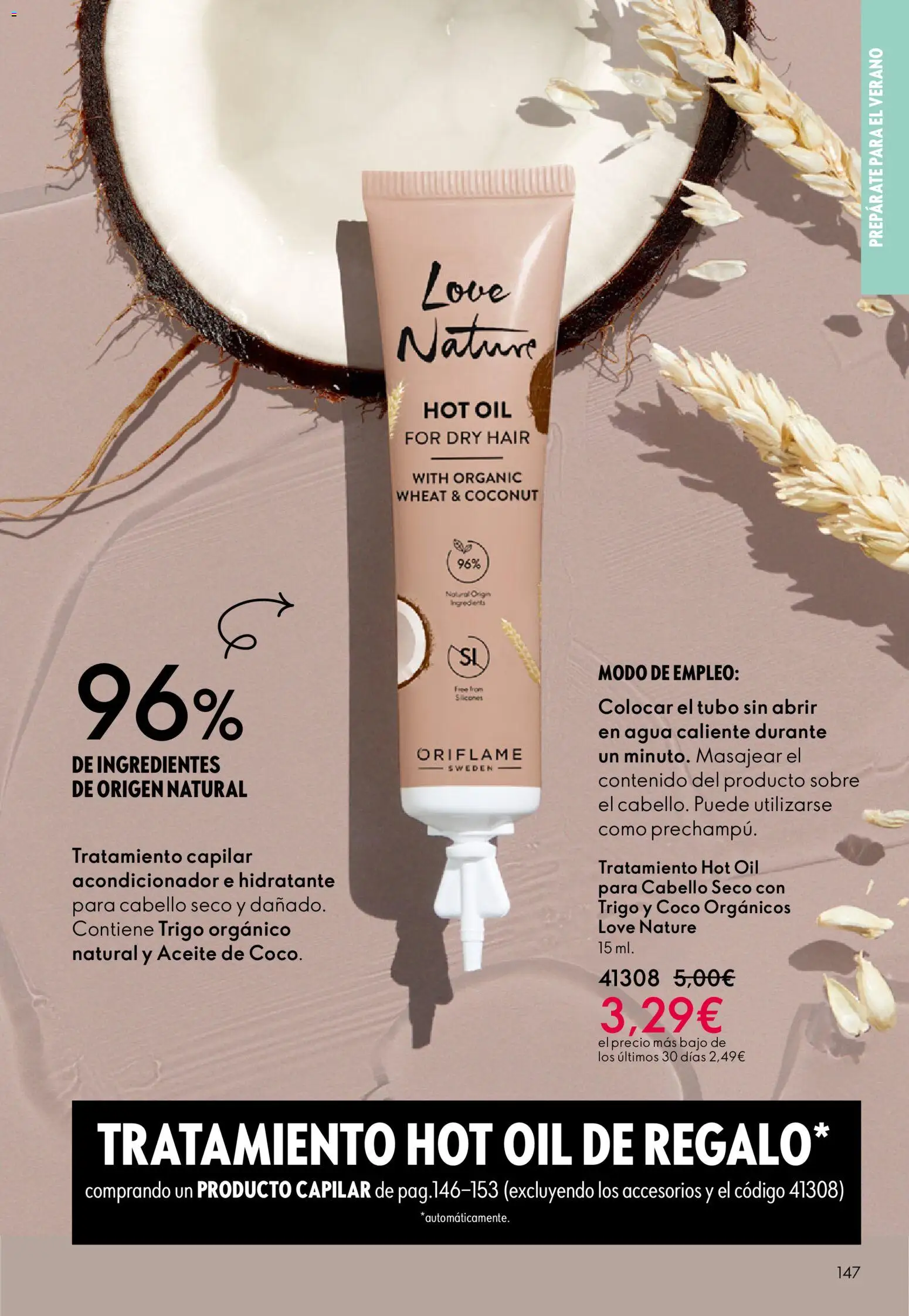 Oriflame - Catálogo Campaña 8 │ válido desde el 03.06.2026 | Página: 147 | Productos: Acondicionador, Κρεμάστρα, Aceite, Τυρόπιτα