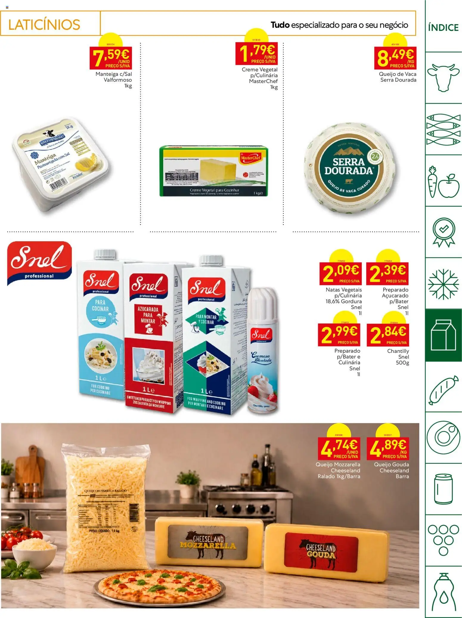 Recheio Horeca │ válido de 08/09/2026 | Página: 17 | Produtos: Dourada, Laticínios, Sal, Natas