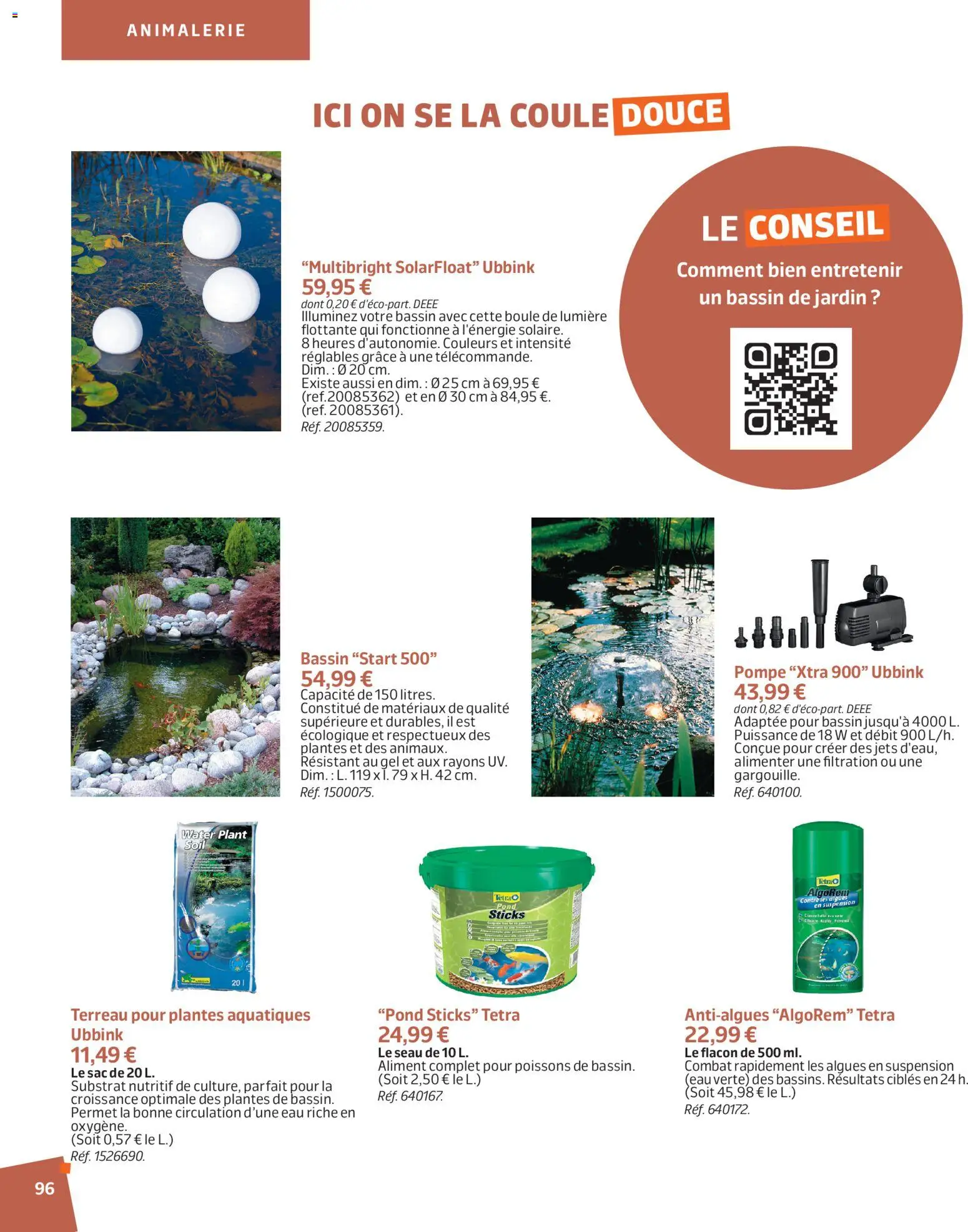 {H1} | Page: 96 | Produits: Cibles, Suspension, Poissons, Algues