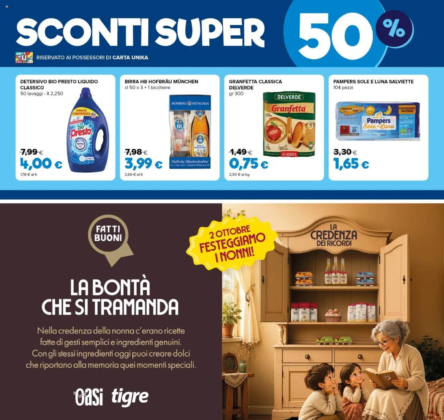 Volantino Oasi del 24/09/2026 | Pagina: 4 | Prodotti: Bicchiere, Ingredienti, Dolci, Credenza