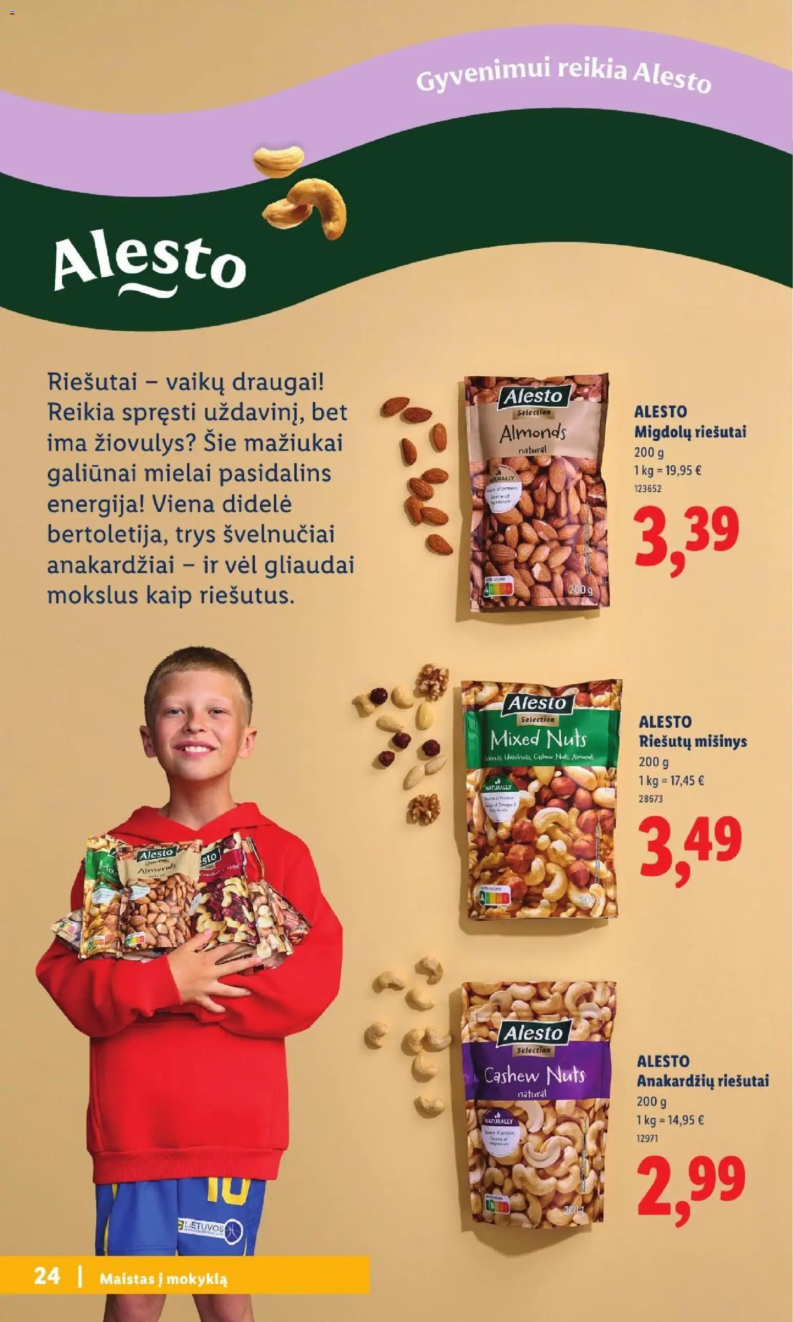 LIDL akcijos nuo 2026.07.20 | Puslapis: 24 | Prekių: Riešutai