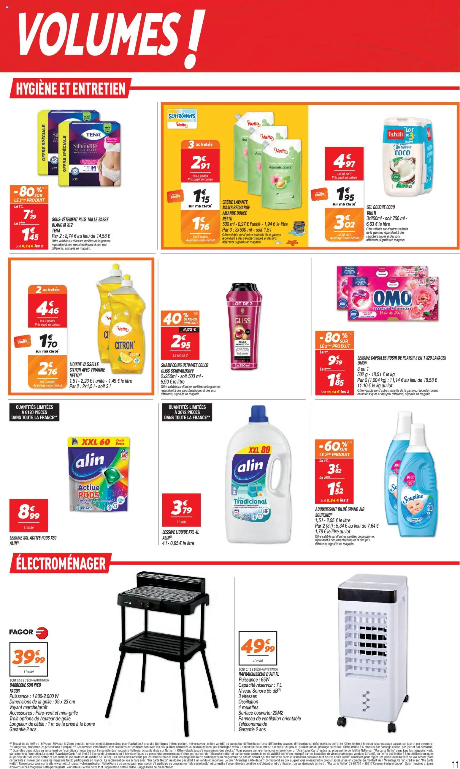 {H1} | Page: 11 | Produits: Citron, Gel douche, Lessive Liquide, Lessive