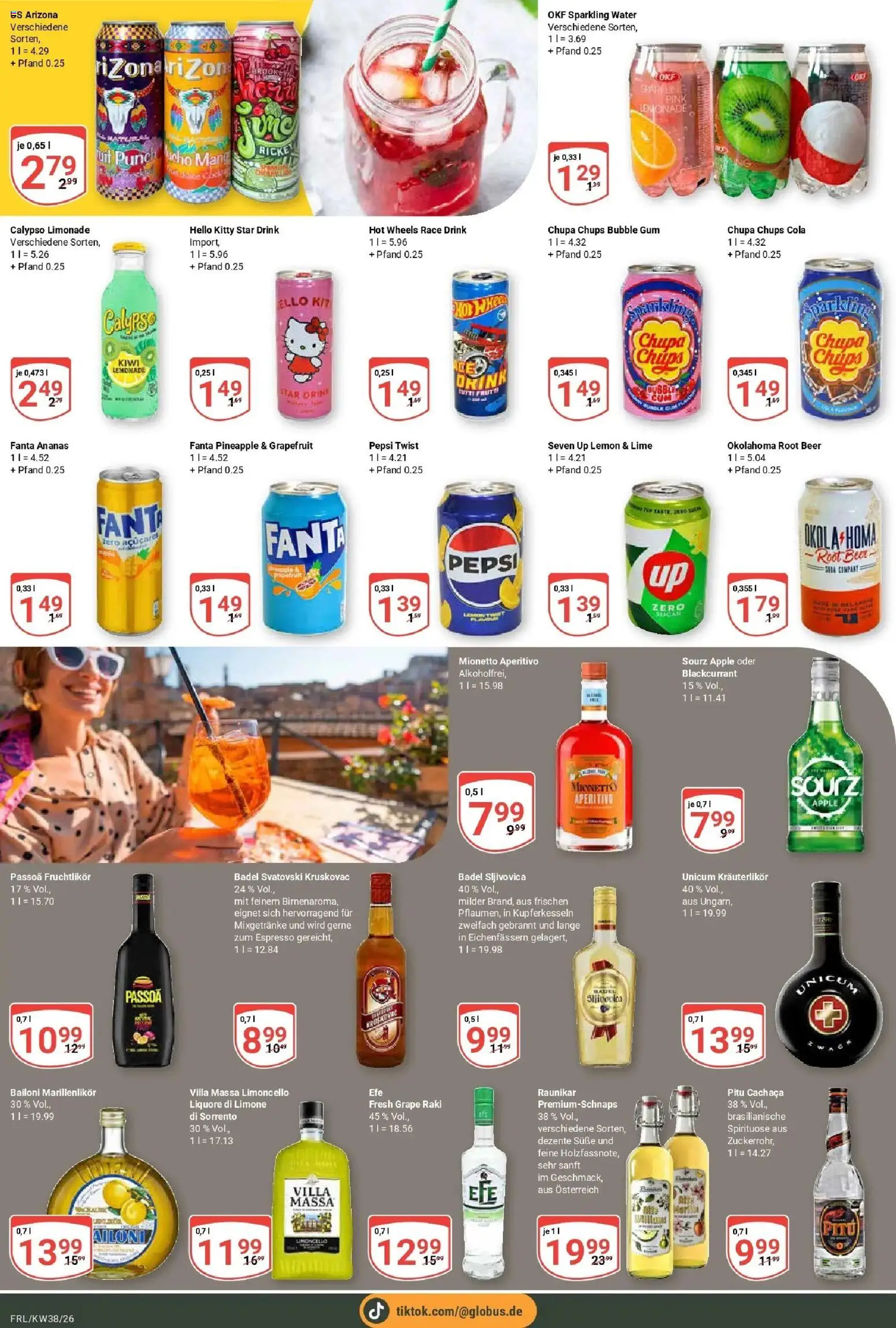 Globus Prospekt Freilassing (ab 14.09.2026) » Angebote online | Seite: 19 | Produkte: Cola, Ananas, Limoncello, Pepsi