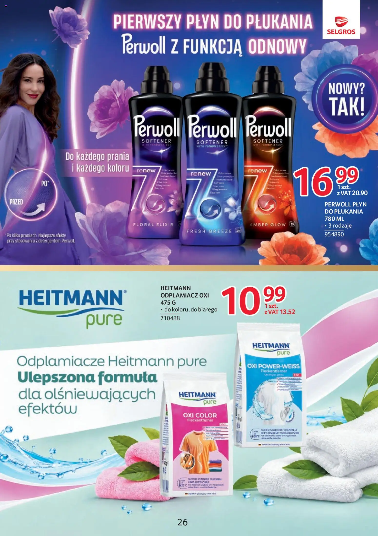 Selgros cash&carry gazetka - Markowe Produkty od 08.10.2026 | Strona: 23 | Produkty: Płyn do płukania, Perwoll, Odplamiacz