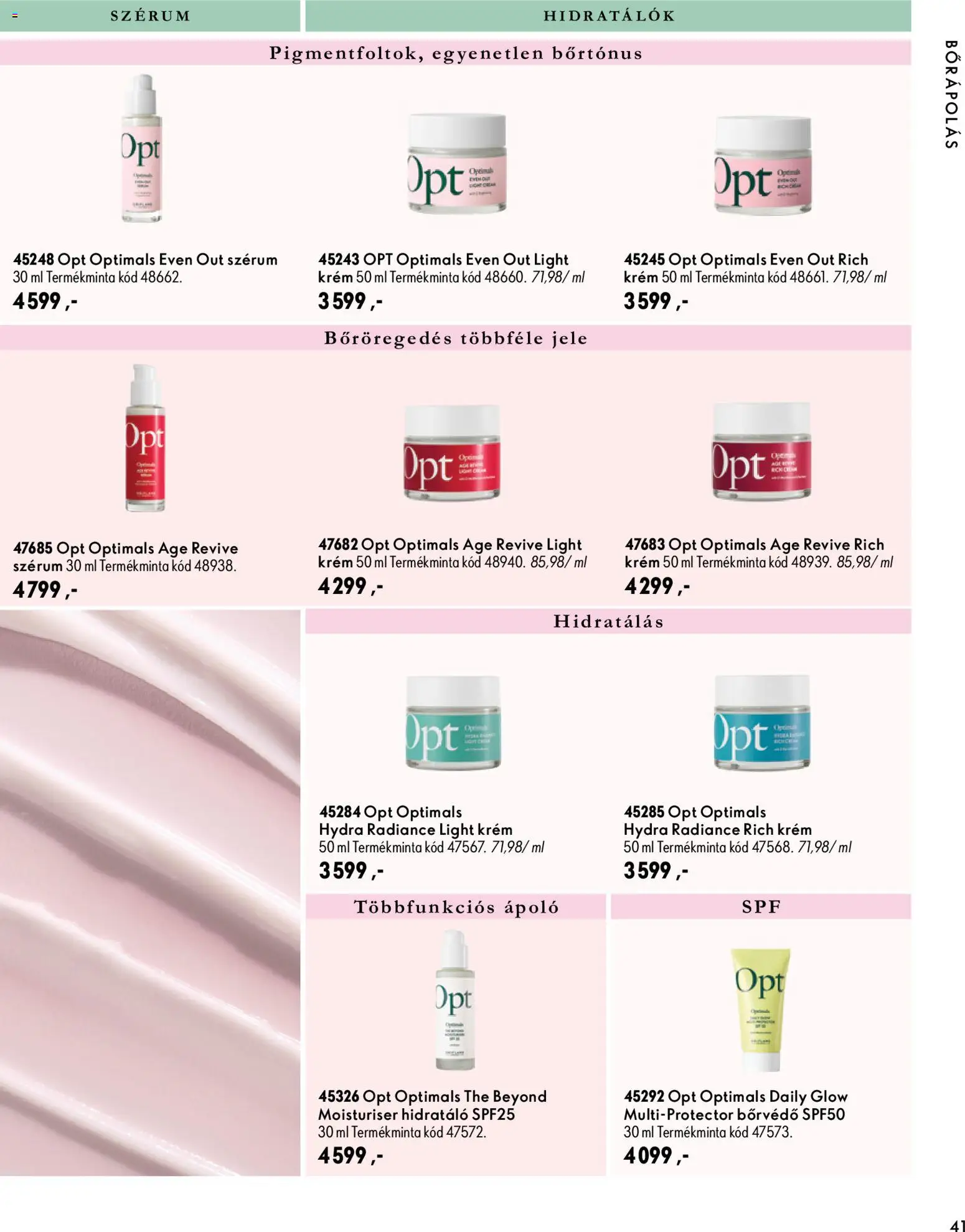 Oriflame akciós ujság - amely érvényes a következő dátumtól: 2026.09.30. | Oldal: 41 | Termékek: Krém, Szérum