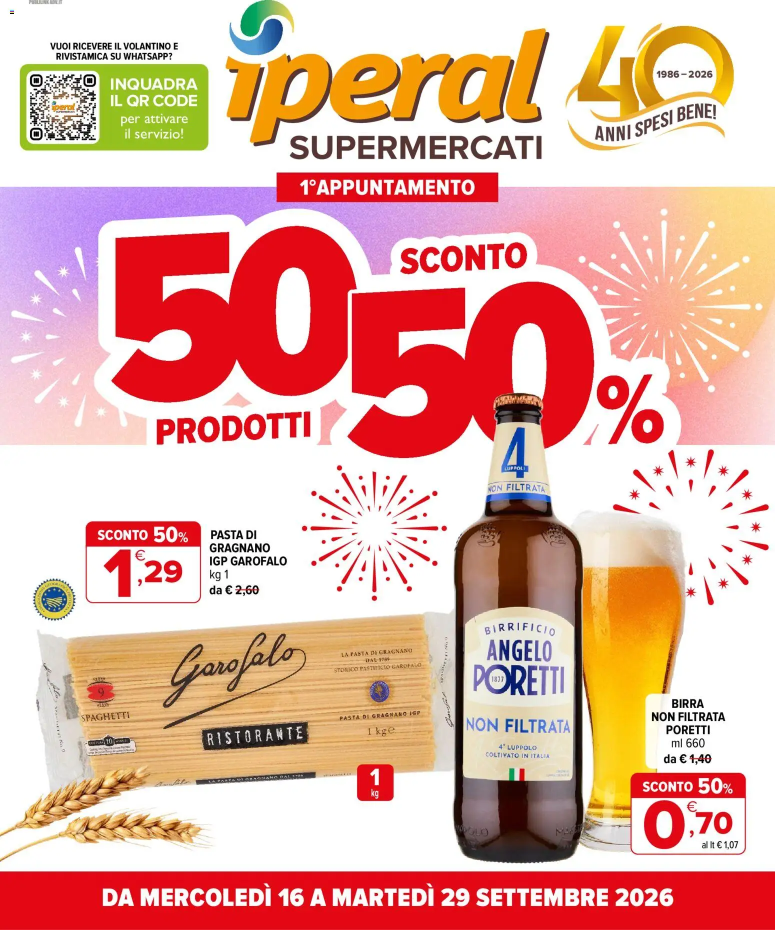 Iperal Mercoledì 16 Settembre Offerte e Sconti
