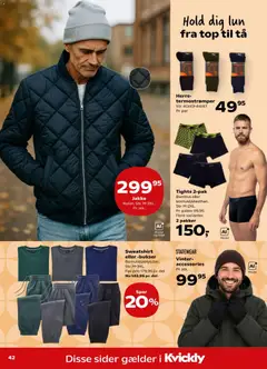 Sweatshirt eller -bukser, Bomuld/polyester. Str. M-3XL. Før-pris 179,95 pr. del. Nu 143,96 pr. del. gyldig fra 02/10/2026 | Side: 46