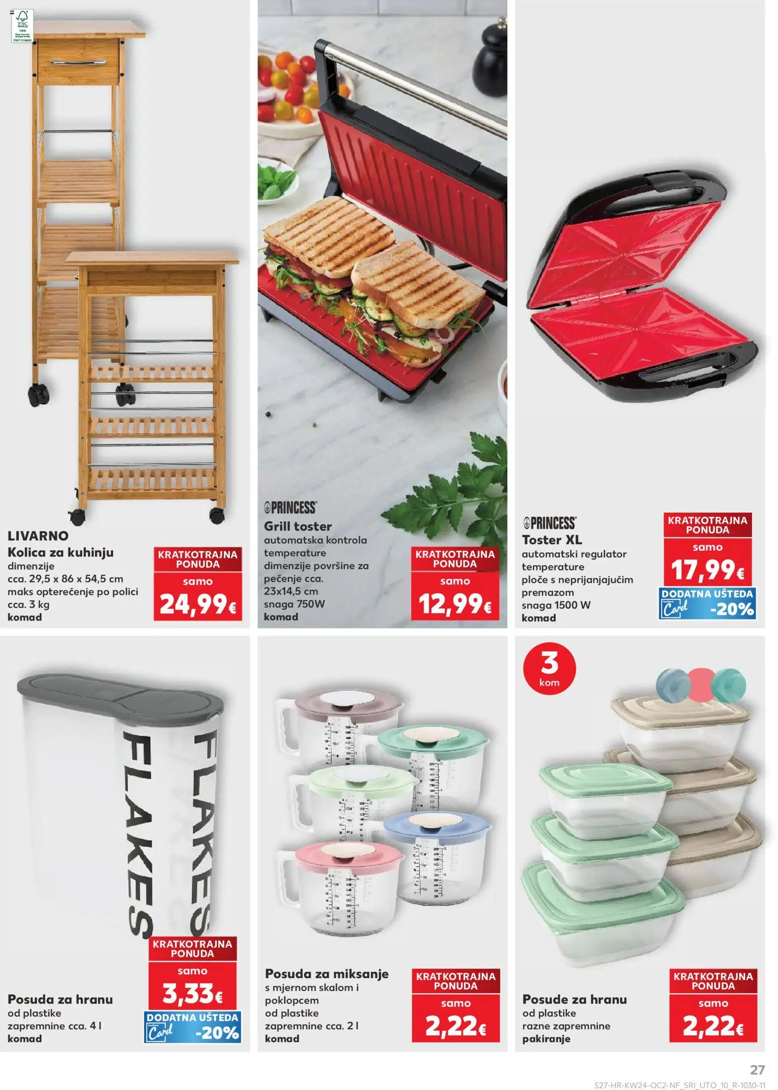 Kaufland katalog | vrijedi od 10.06.2026 | Stranica: 27 | Proizvodi: Toster, Kolica