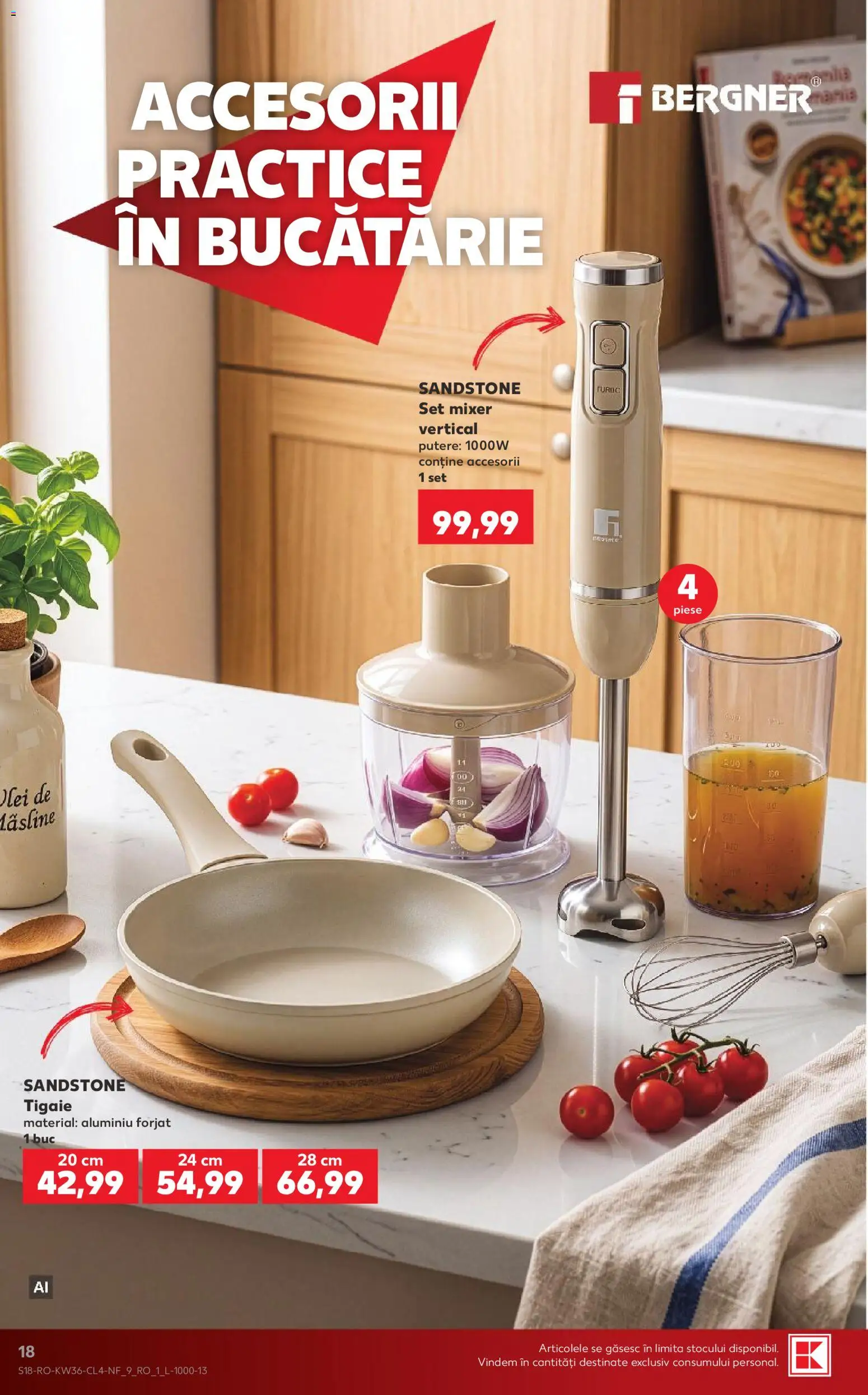 Noul catalog Kaufland – valabil de la 02.09.2026 | Pagină: 18 | Produse: Tigaie, Mixer, Bucătărie, Mixer vertical