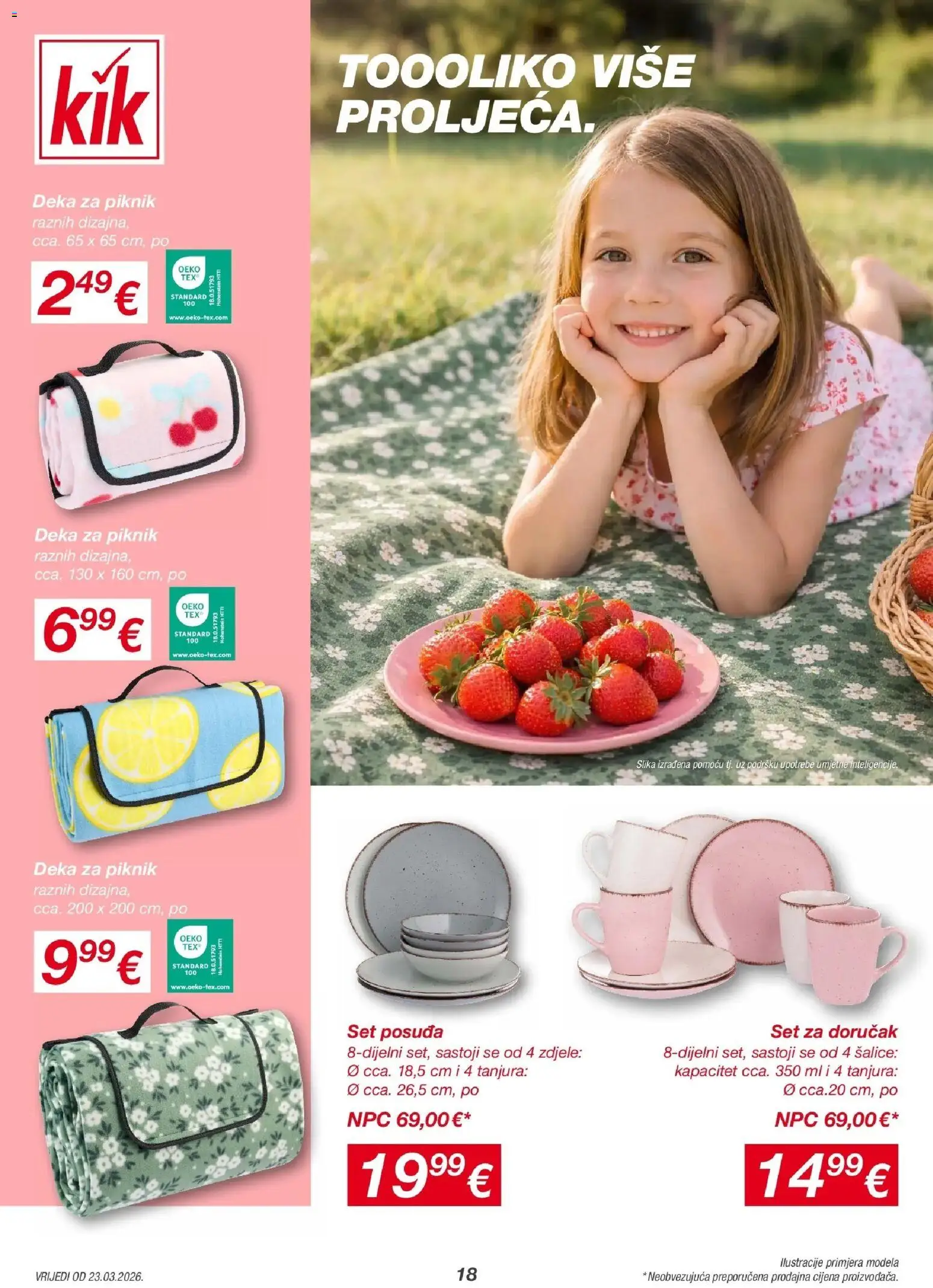Kik katalog | vrijedi od 23.03.2026 | Stranica: 18 | Proizvodi: Deka