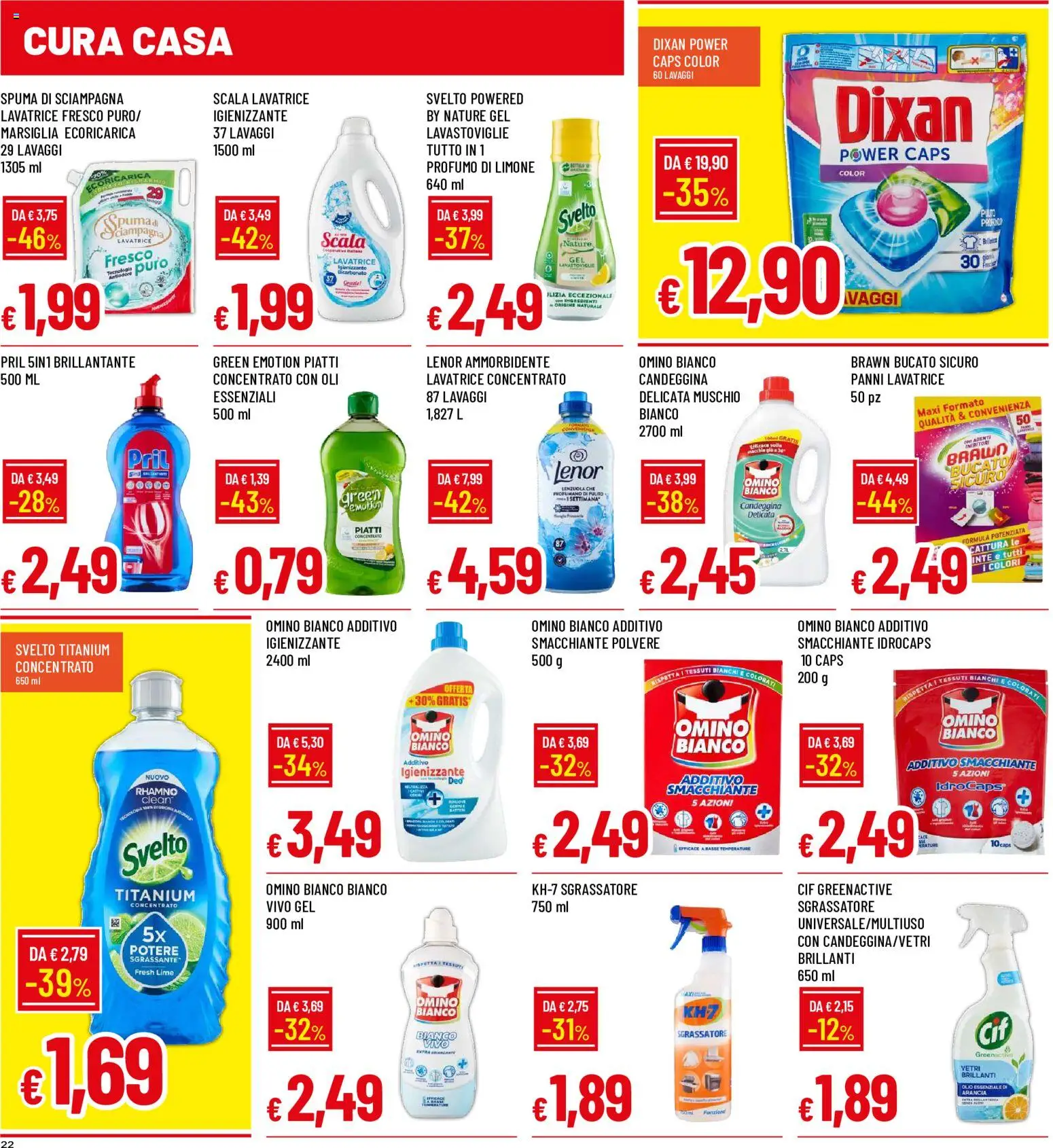 Volantino Galassia del 25/06/2026 | Pagina: 22 | Prodotti: Sgrassatore, Lavatrice, Lavastoviglie, Lenzuola