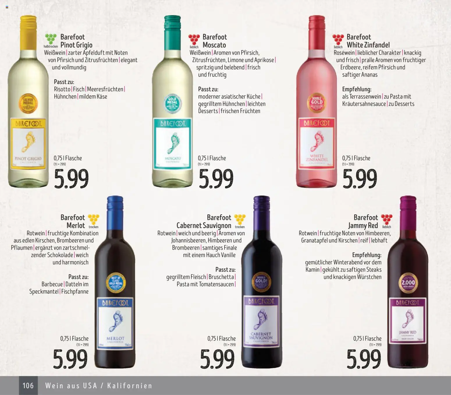Edeka Struve Wein– und Spirituosen – gültig ab 14.11.2025 | Seite: 106 | Produkte: Himbeeren, Merlot, Ananas, Kirschen