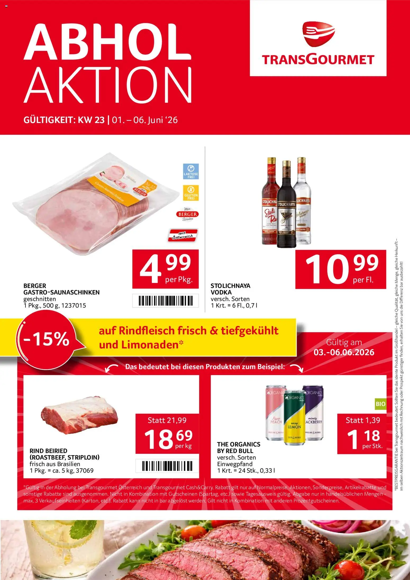 Transgourmet Flugblatt gültig ab 01.06.2026 | Seite: 1