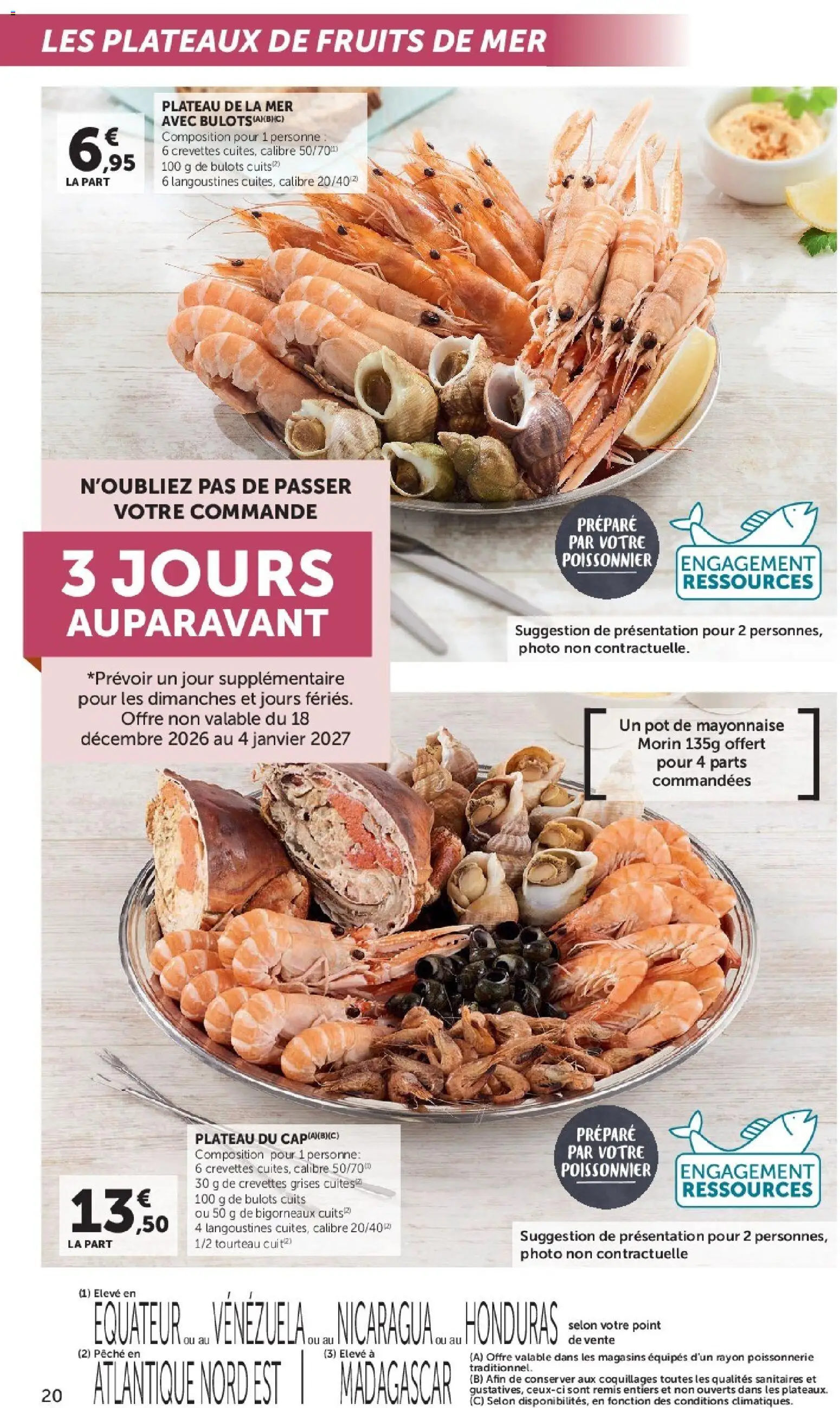 {H1} | Page: 20 | Produits: Pêche, Plateau, Fruits, Mayonnaise