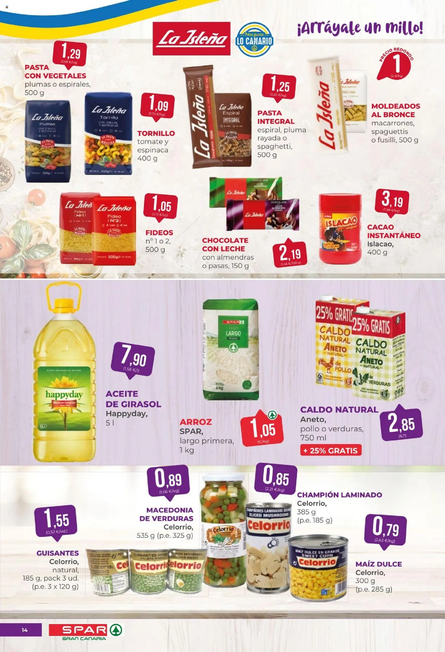 Spar - folleto │ válido desde el 15.05.2026 | Página: 14 | Productos: Leche, Chocolate, Pasta, Φρυγανιές σικάλεως