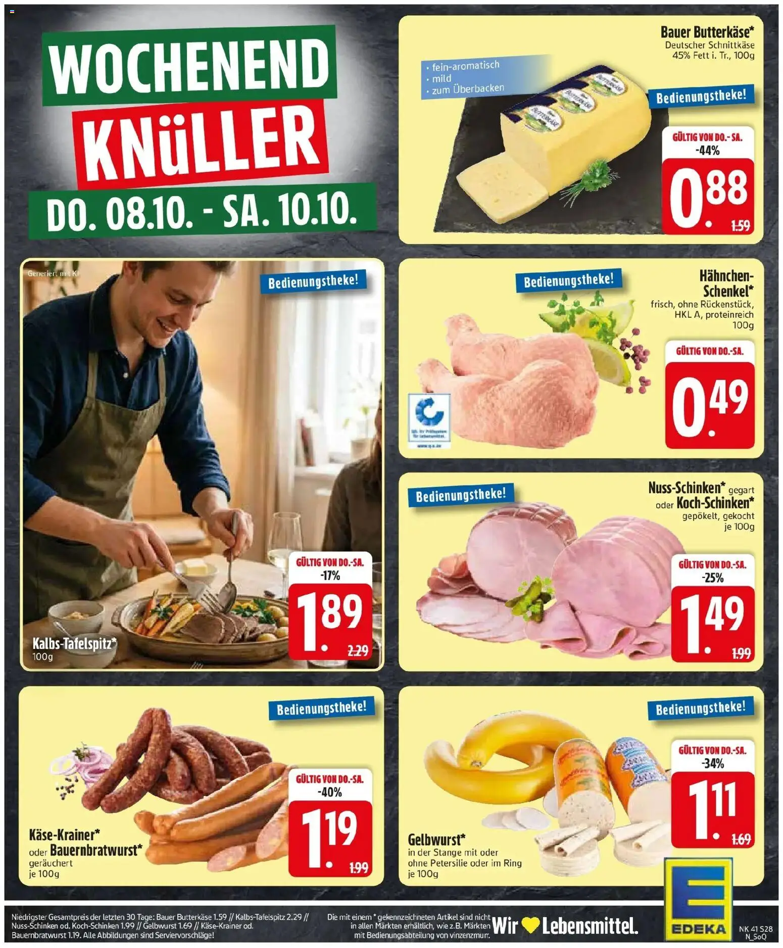 Edeka Prospekt Graben (ab 05.10.2026) » Angebote Online | Seite: 32 | Produkte: Hahnchen, Käsekrainer, Petersilie