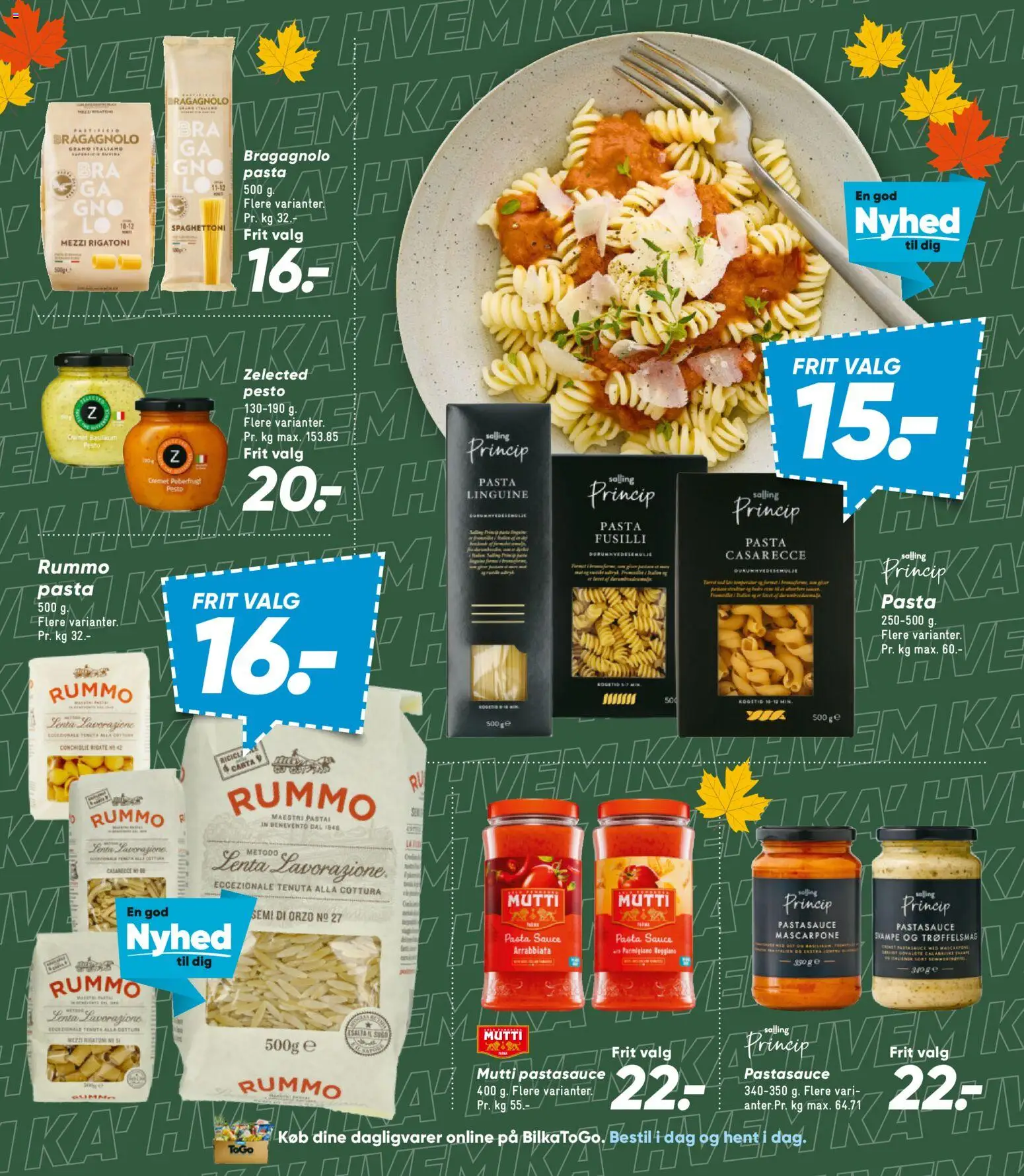 Bilka tilbudsavis – gyldig fra 23/10/2026 | Side: 15 | Produkter: Dagligvarer, Pesto, Pastasauce, Parmigiano Reggiano