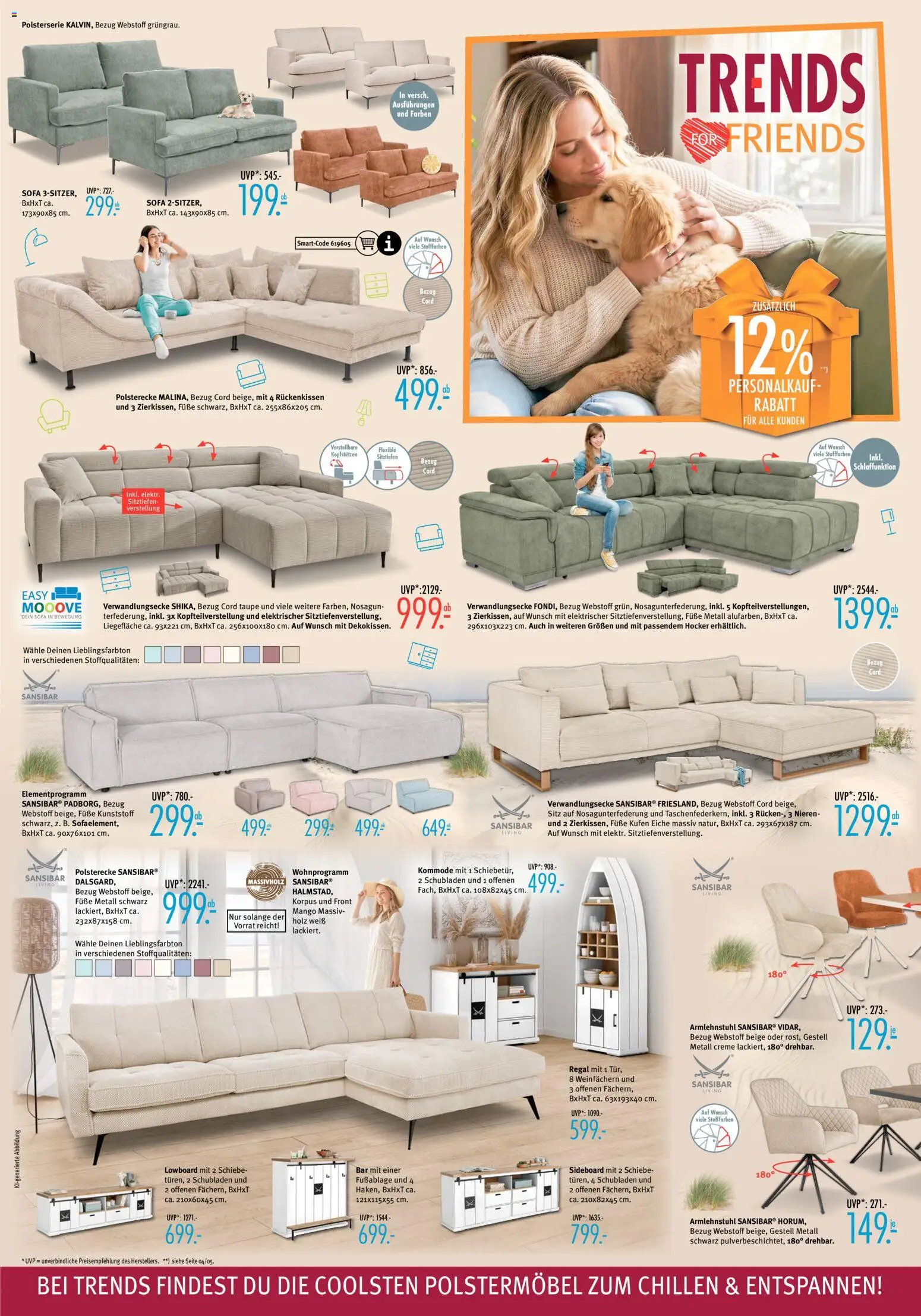 Trends Prospekt – gültig ab 10.10.2026 | Seite: 2 | Produkte: Lowboard, Kommode, Sofa, Mango
