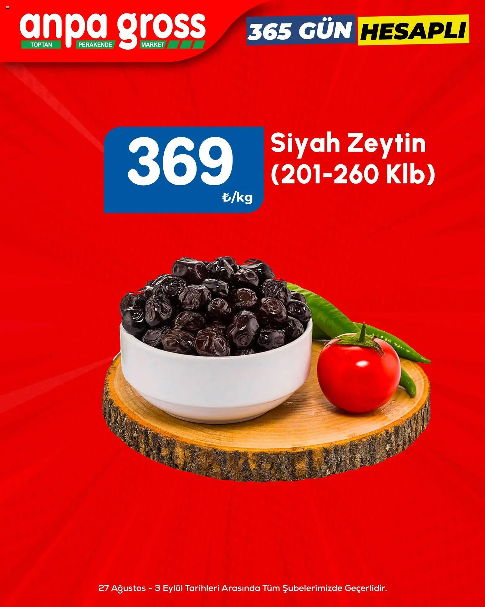 Anpa Gross aktüel ürünler kataloğu yayımlandı! Bu hafta 27 Ağustos 2026 - 03 Eylül 2026 günü Anpa Gross indirimli ürünleri
