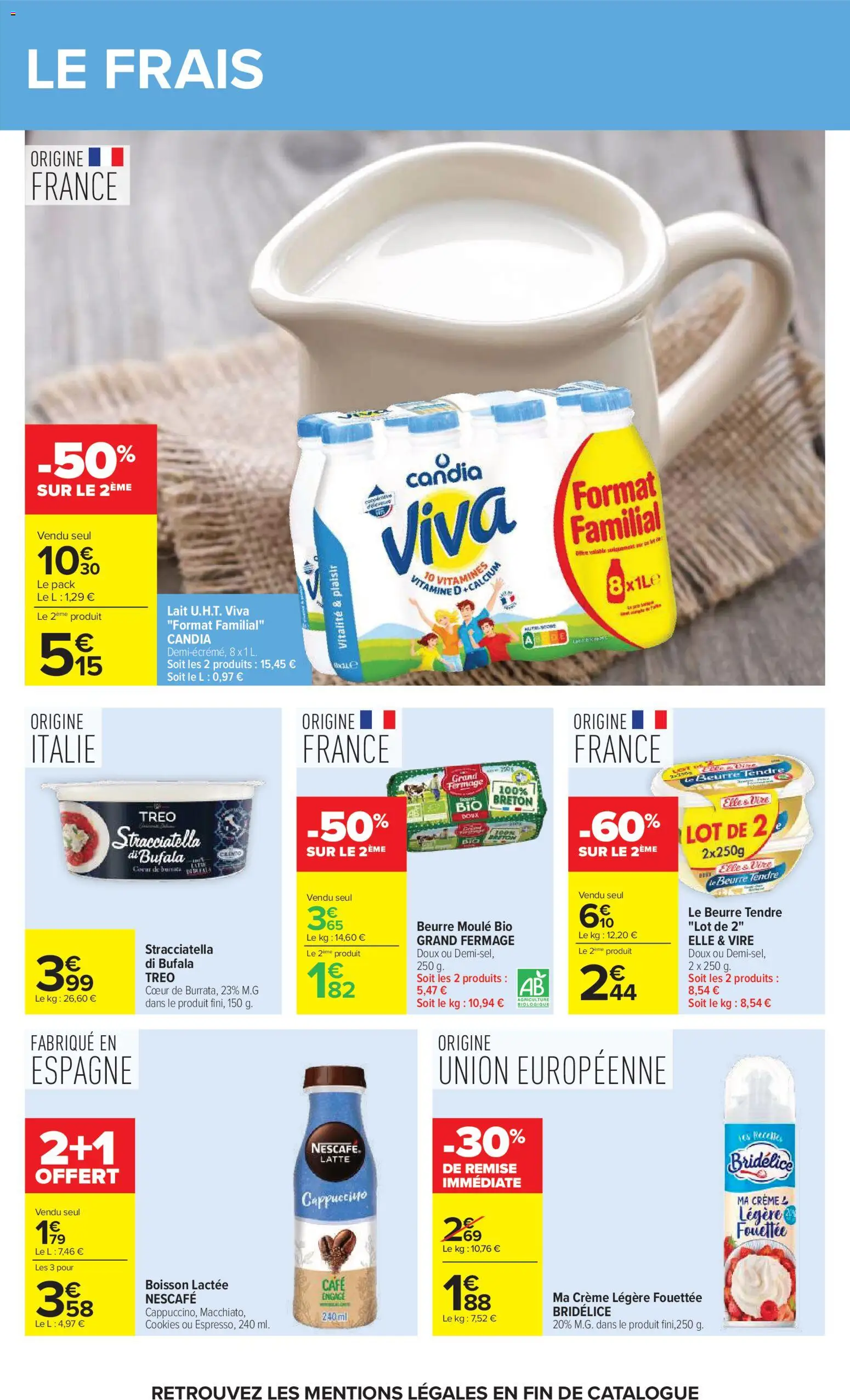 {H1} | Page: 33 | Produits: Boisson, Boisson lactee, Cappuccino, Crème légère