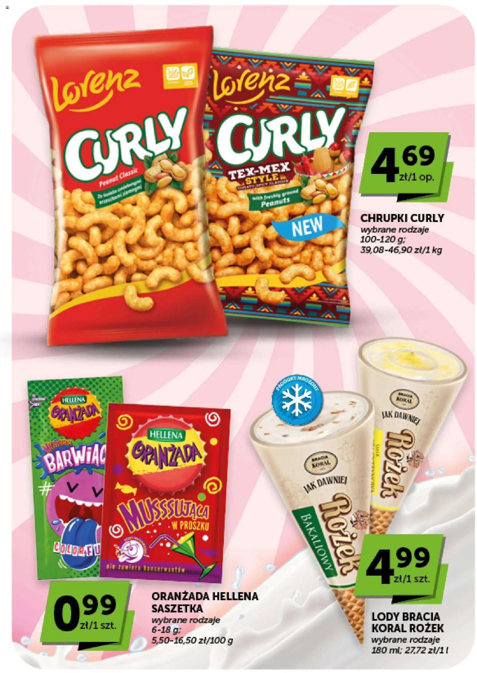 ABC gazetka - Minimarket od 10.09.2026 | Strona: 11 | Produkty: Mak, Oranżada, Chrupki, Lody