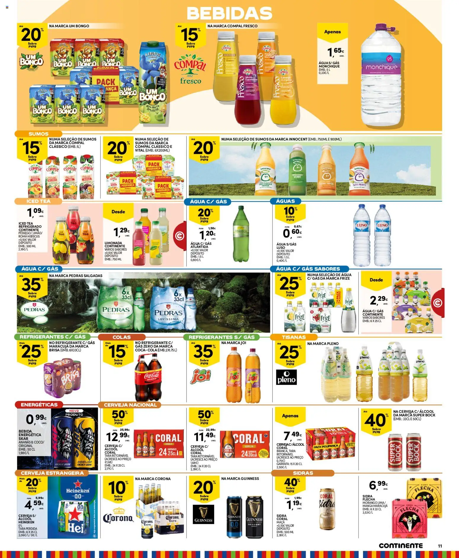 Continente Madeira folheto │ válido de 22/09/2026 | Página: 11 | Produtos: Refrigerante, Corona Extra, Bebidas, Cerveja