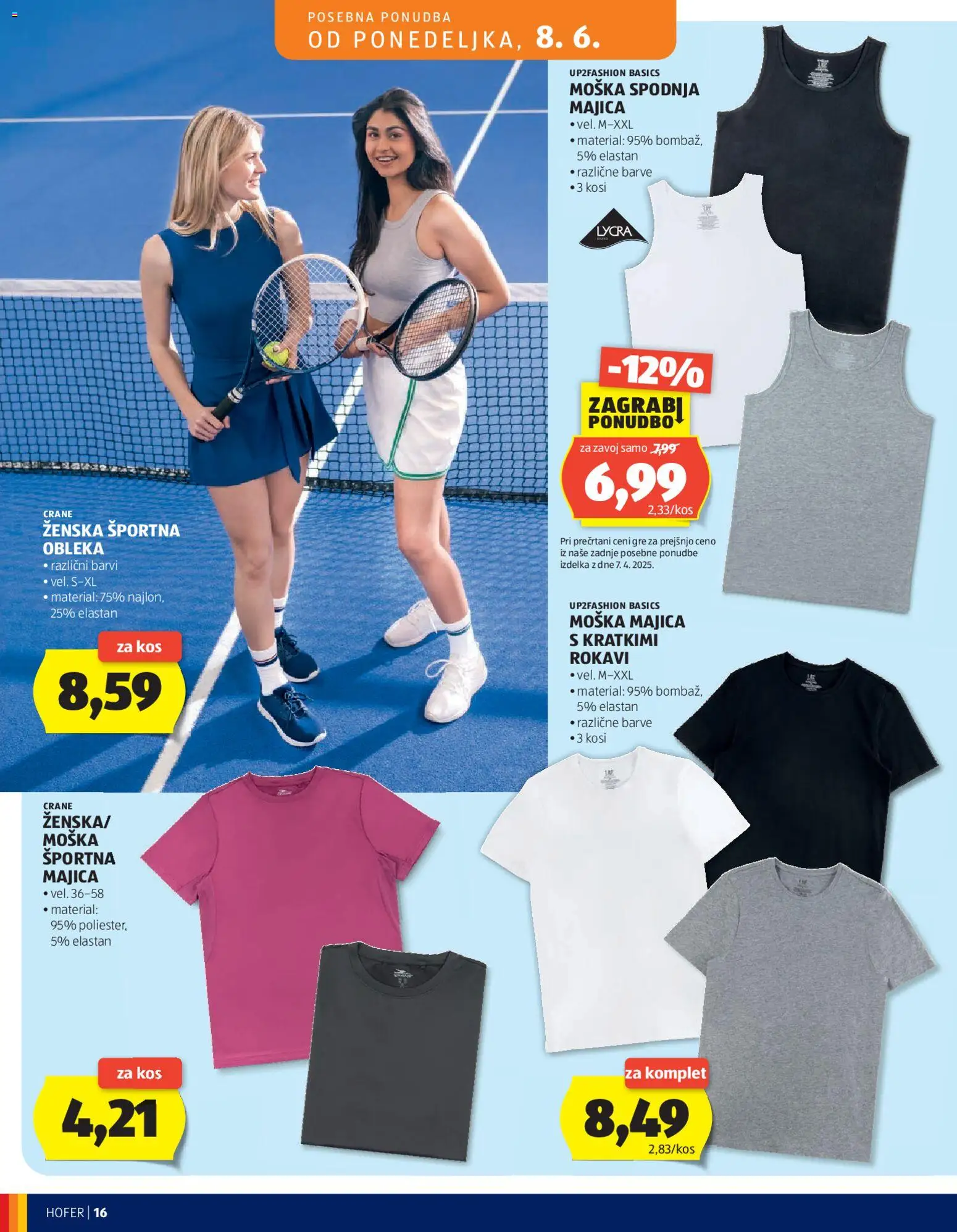Novi Hofer katalog ponudbe – veljaven od 03.06.2026 | Stran: 16 | Izdelki: Kos, Majica, Obleka