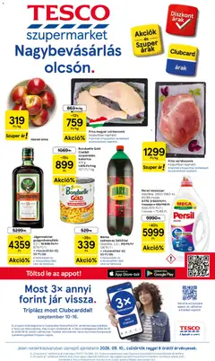 Tesco Szupermarket akciós újság - amely érvényes a következő dátumtól: 2026.09.10.
