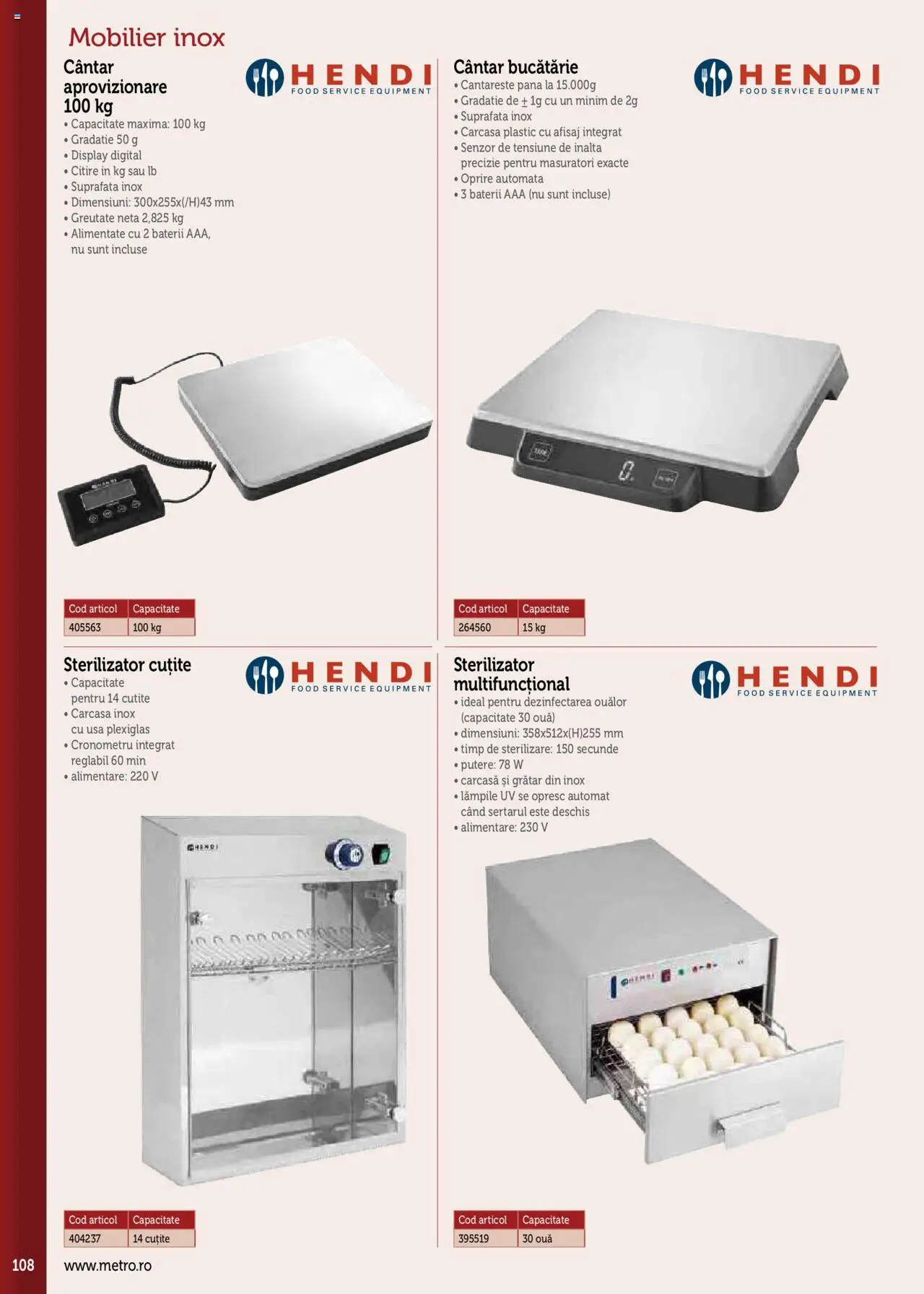 Noul catalog Metro – valabil de la 17.09.2025 | Pagină: 108 | Produse: Bucătărie, Baterii, Ouă, Ușă