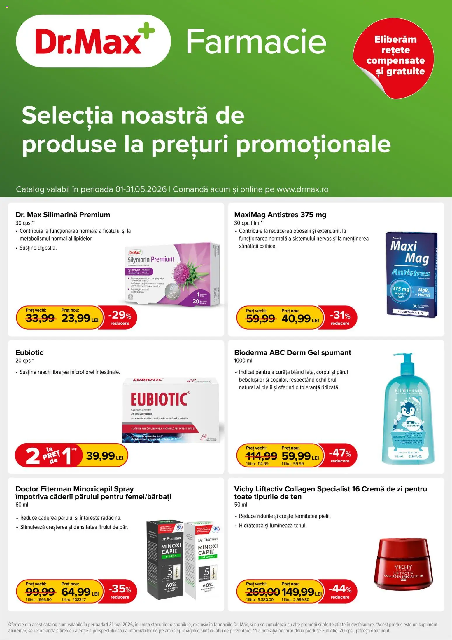 Noul catalog Dr.Max – valabil de la 01.05.2026 | Pagină: 1