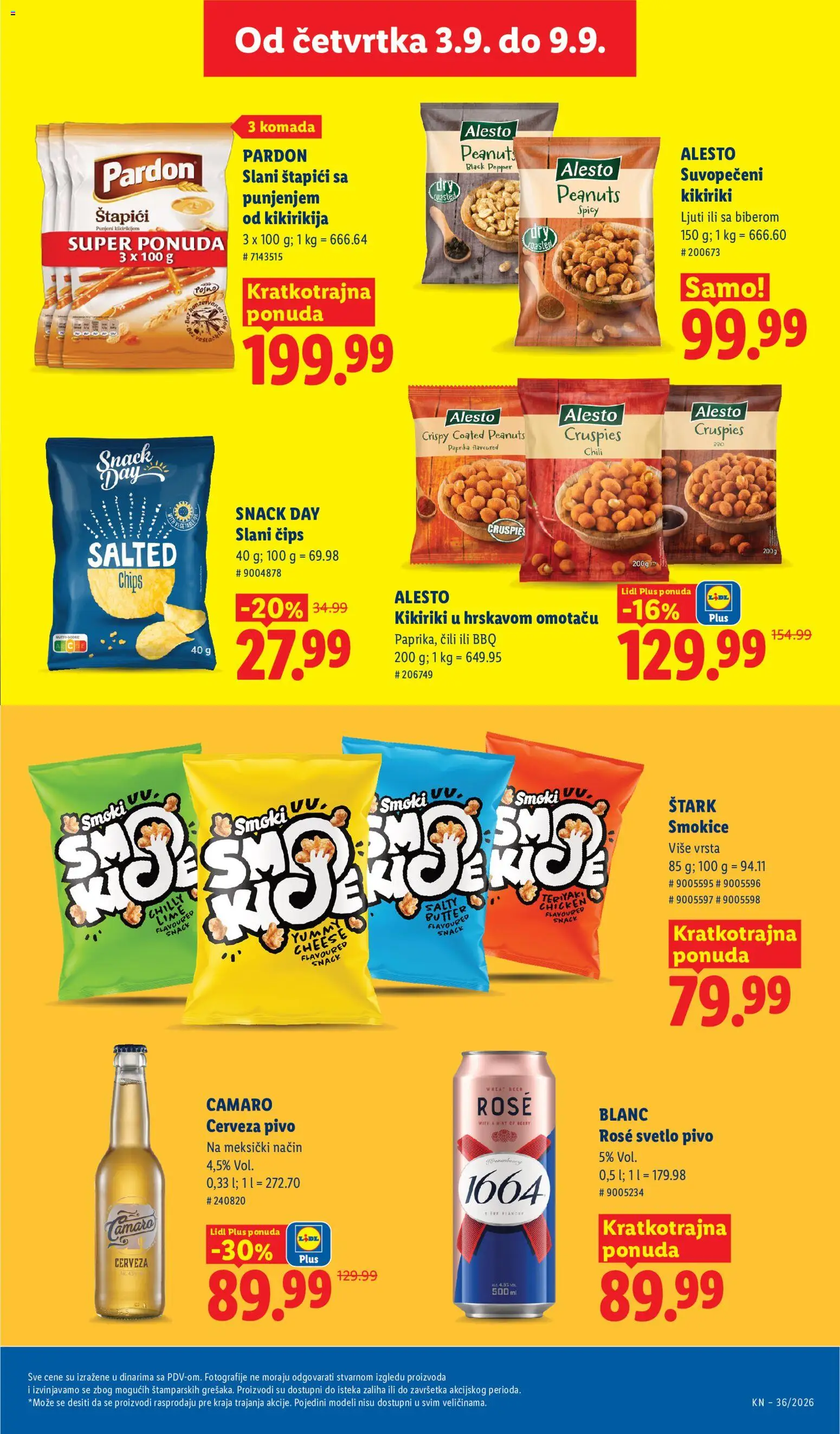 Lidl katalog - važi od 03.09.2026 | Strana: 69 | Proizvode: Čips, Čili, Paprika, Pivo